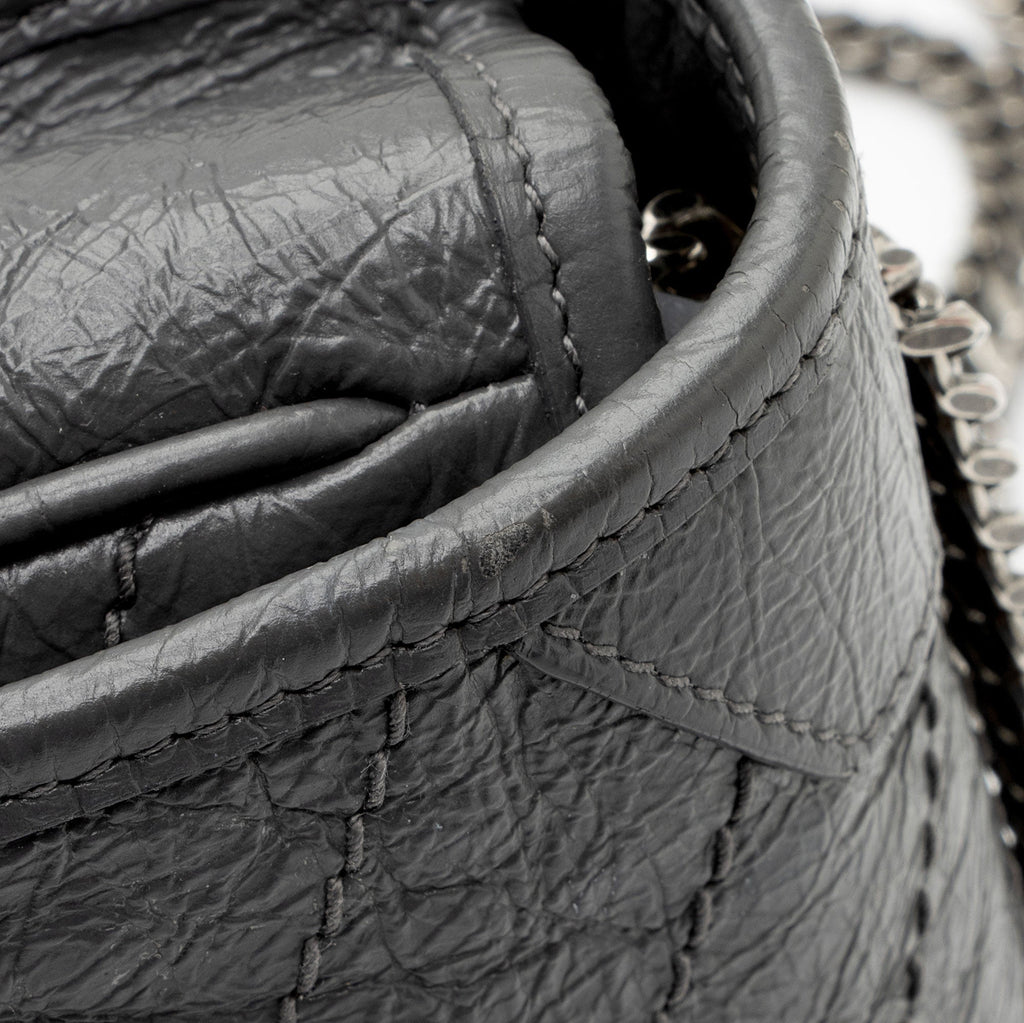 Saint Laurent Crinkled Calfskin Monogram Niki Chain Wallet (SHF-9O6DRW)