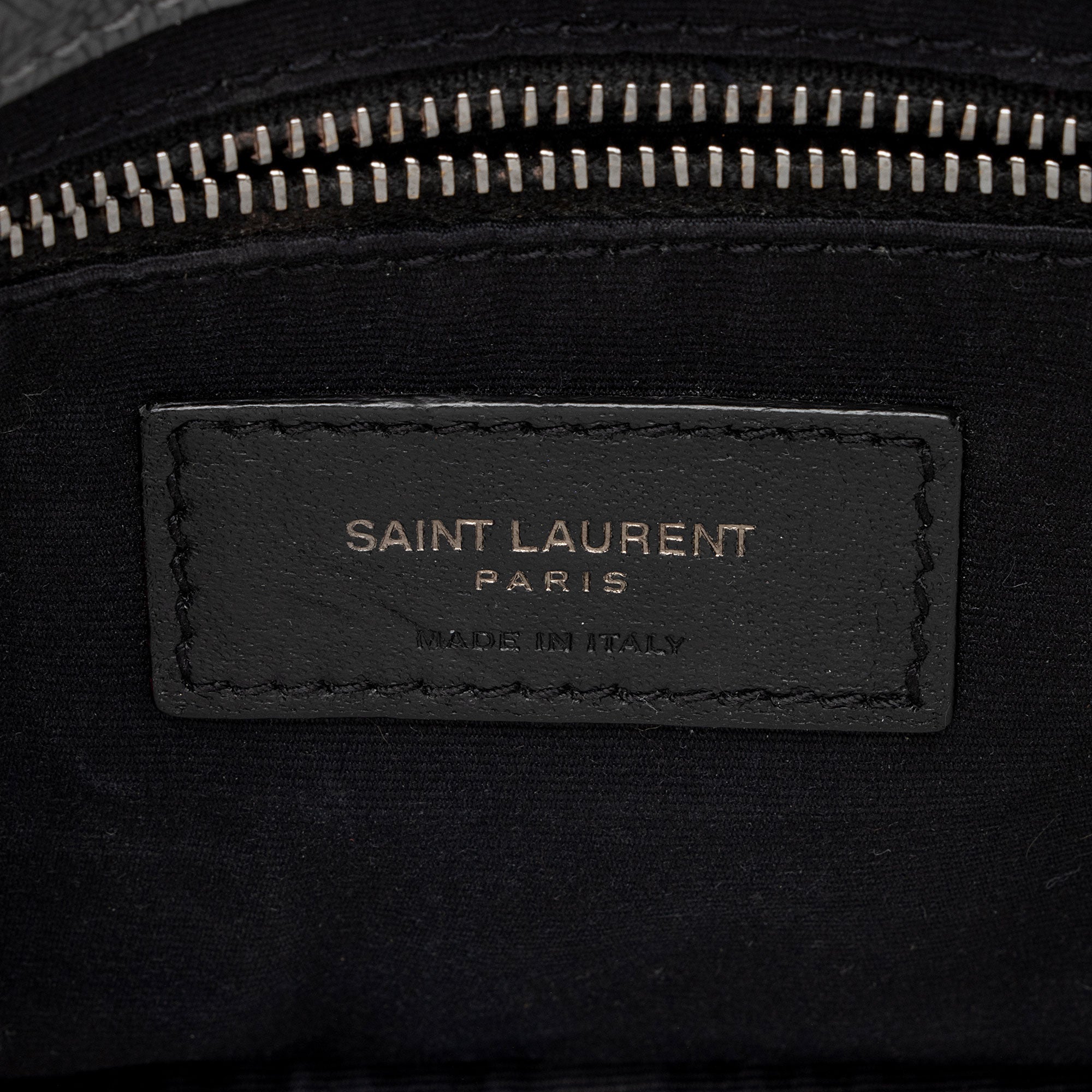 Saint Laurent Crinkled Calfskin Monogram Niki Chain Wallet (SHF-9O6DRW)