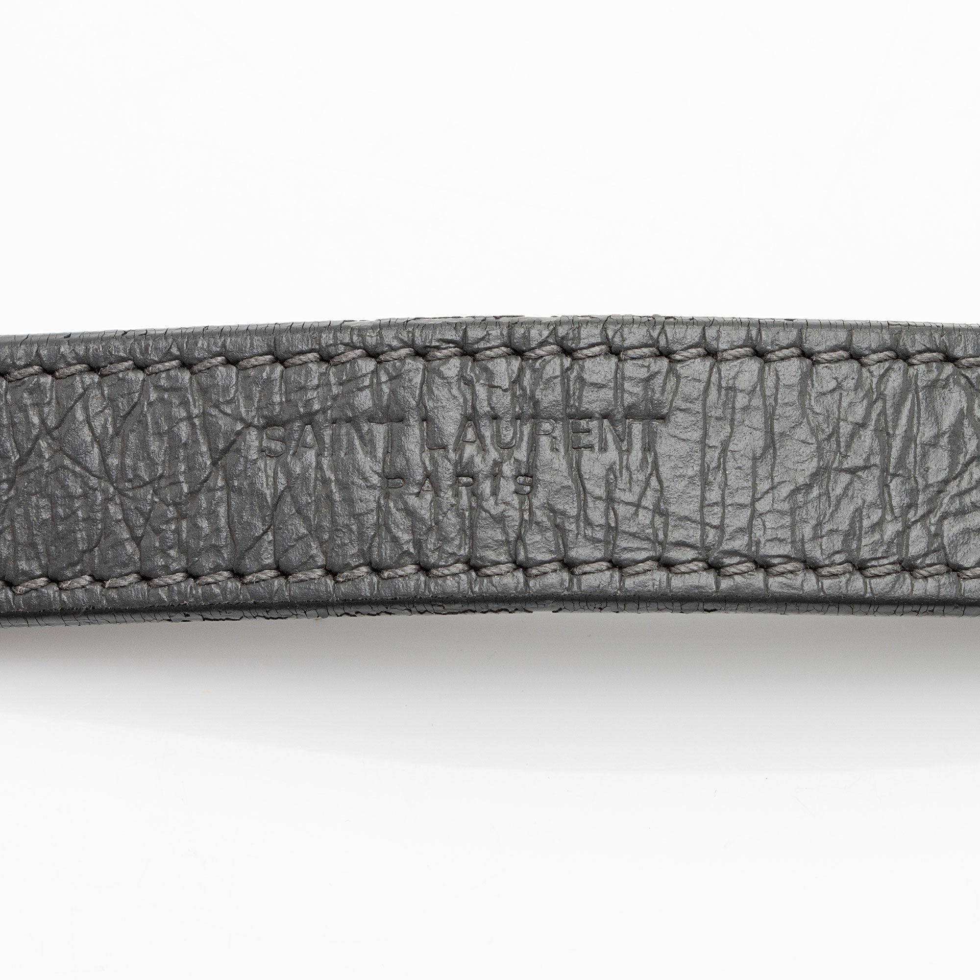 Saint Laurent Crinkled Calfskin Monogram Niki Chain Wallet (SHF-9O6DRW)
