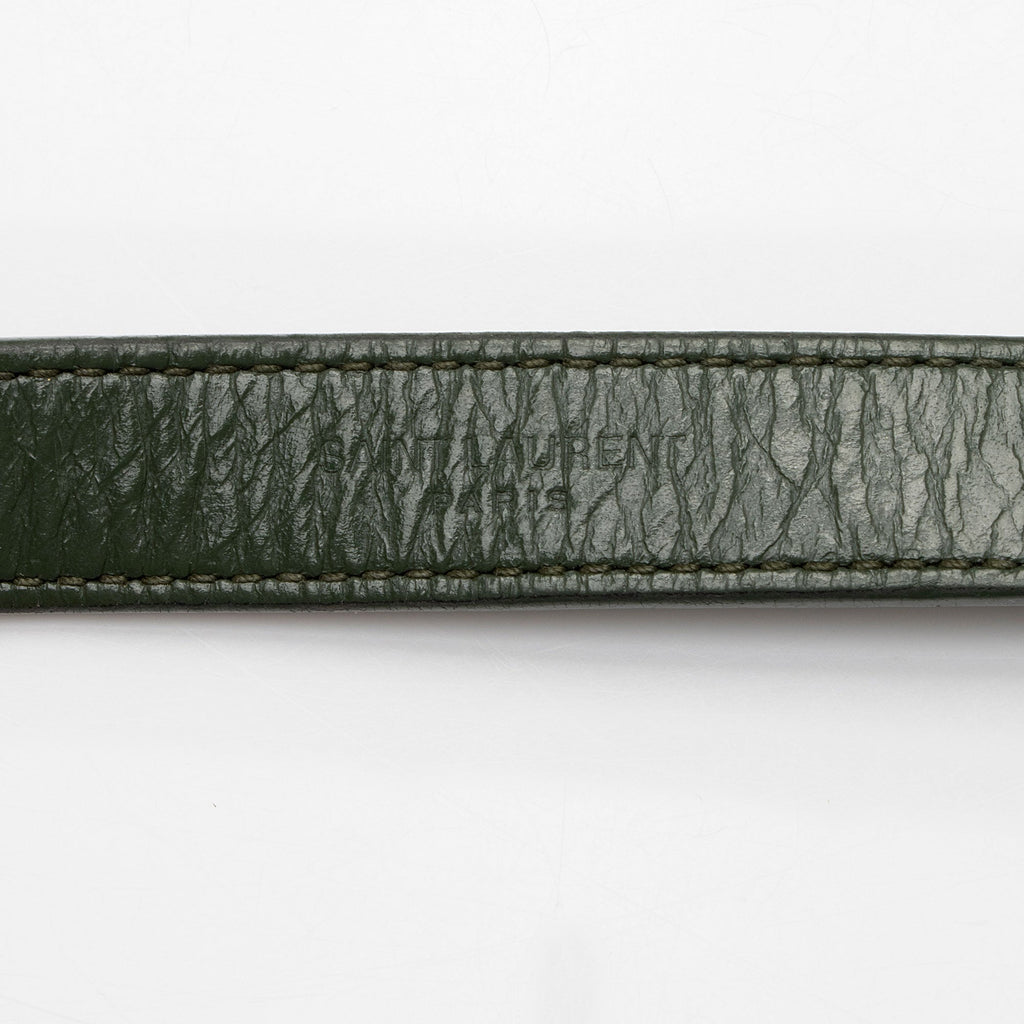 Saint Laurent Crinkled Calfskin Monogram Niki Chain Wallet (SHF-w5uFiz)