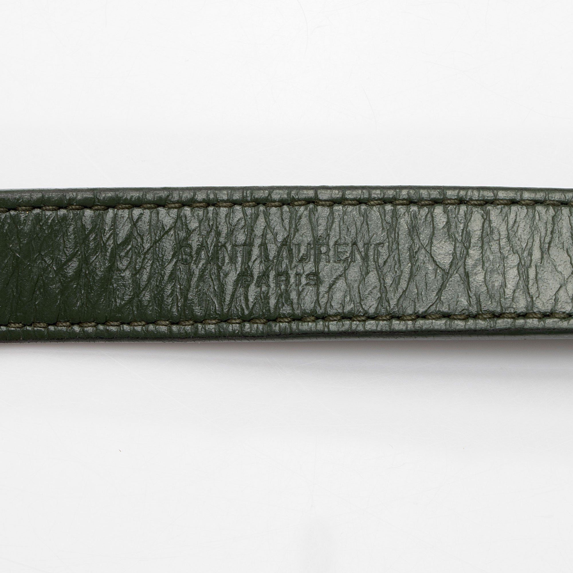 Saint Laurent Crinkled Calfskin Monogram Niki Chain Wallet (SHF-w5uFiz)