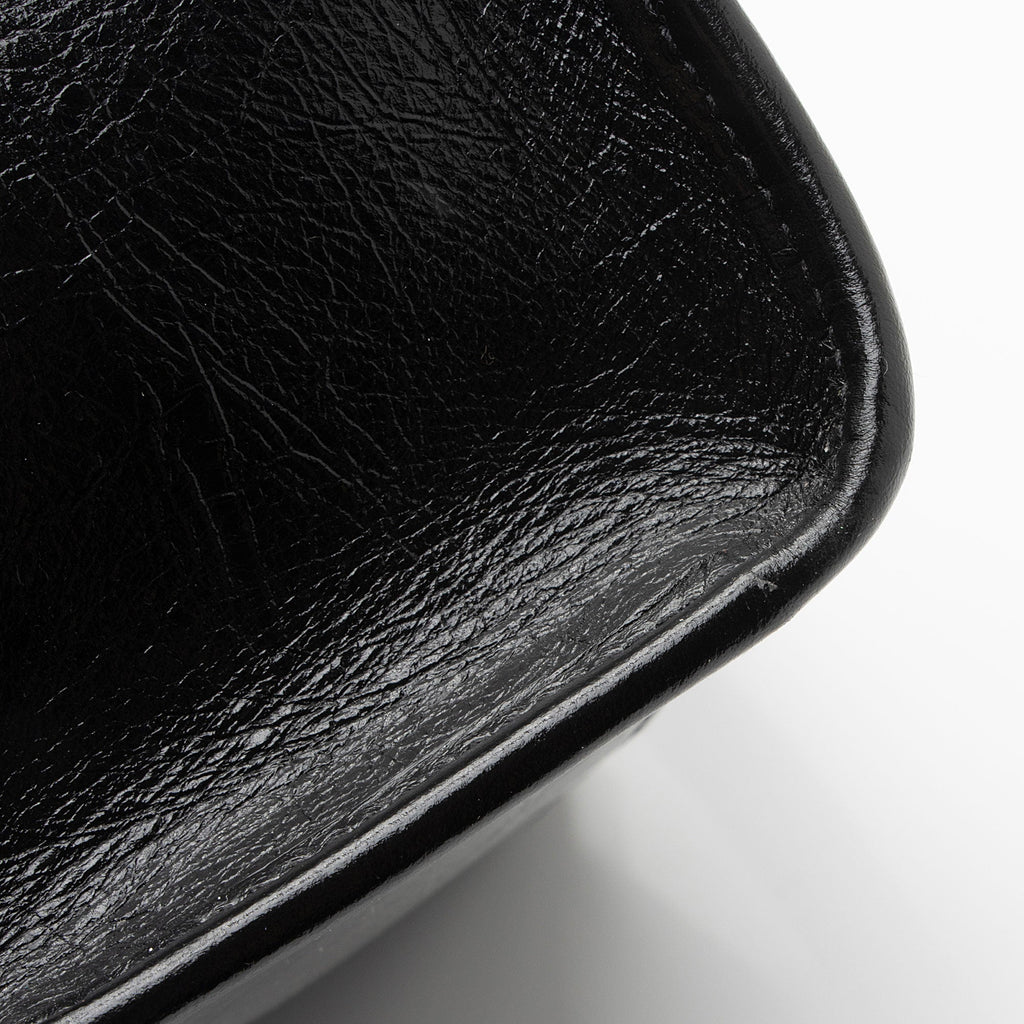 Saint Laurent Crinkled Calfskin Monogram Niki Medium Shopping Tote (SHF-RaBy7S)