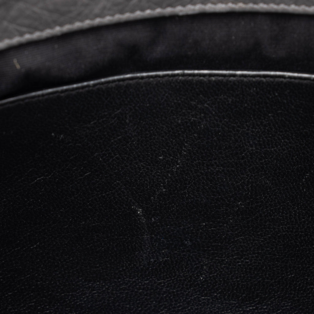 Saint Laurent Crinkled Calfskin Monogram Niki Medium Shoulder Bag (SHF-J4S3bV)
