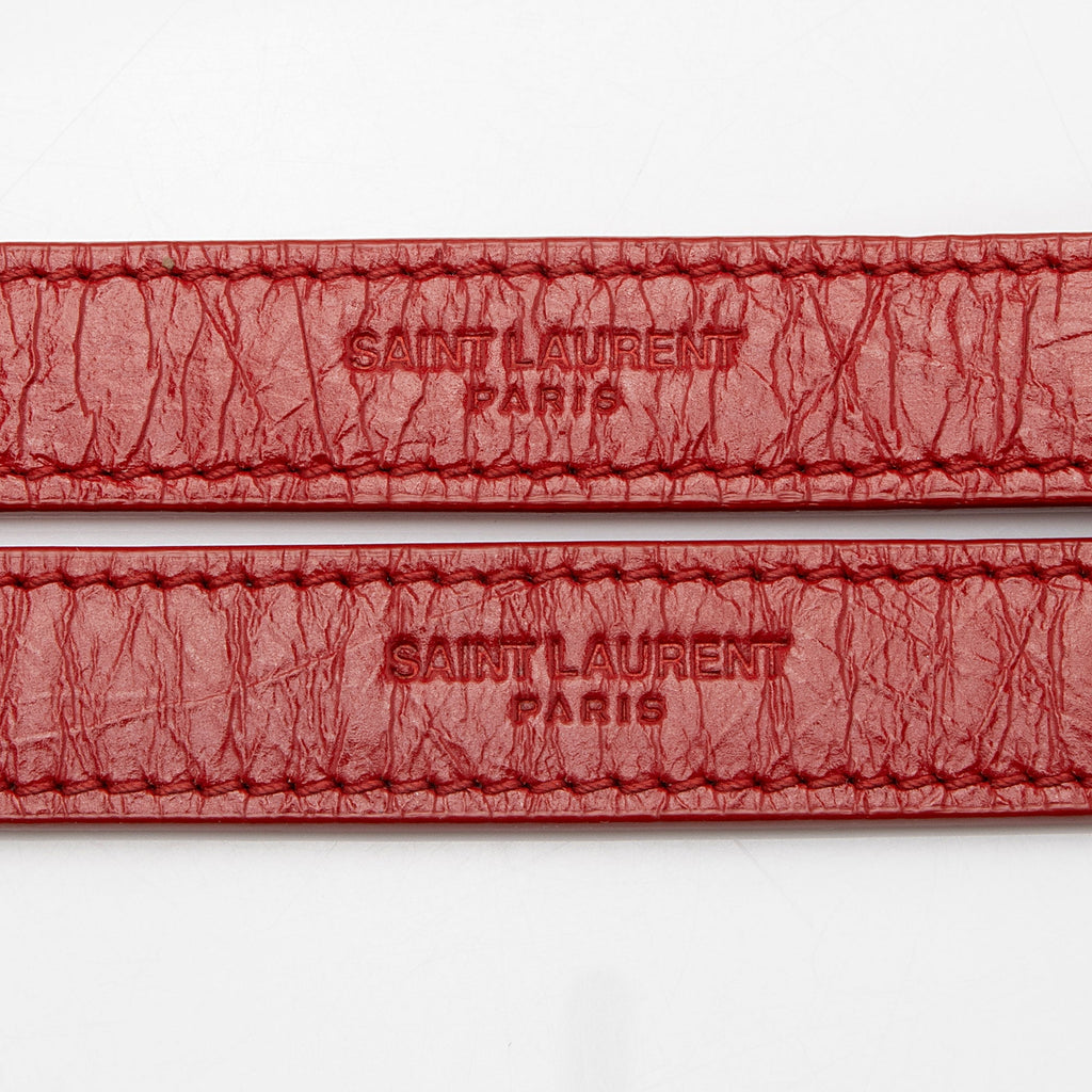 Saint Laurent Crinkled Calfskin Monogram Niki Medium Shoulder Bag (SHF-yRZdIA)