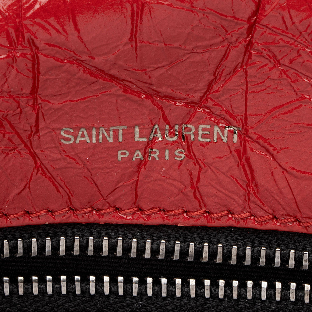 Saint Laurent Crinkled Calfskin Monogram Niki Medium Shoulder Bag (SHF-yRZdIA)