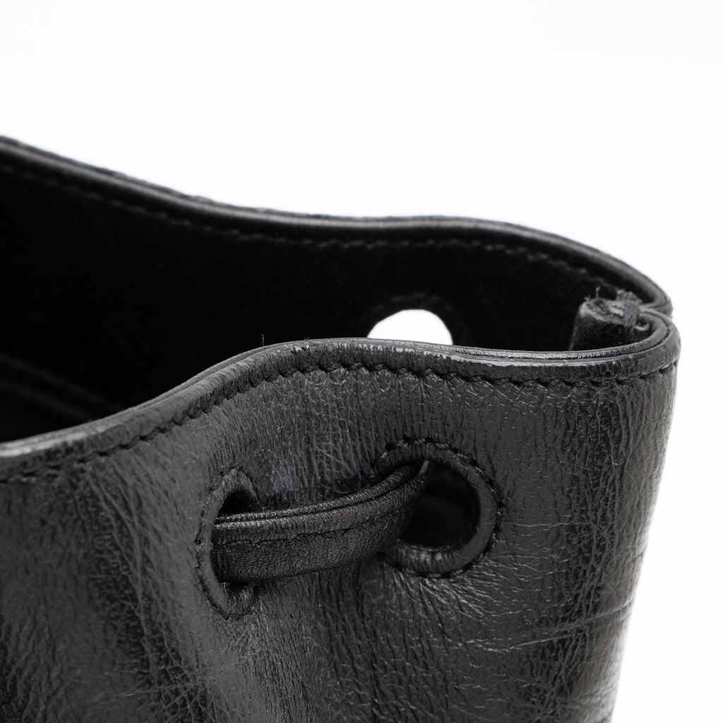 Saint Laurent Croc Embossed Lambskin Festival Backpack (SHF-8lf36x)