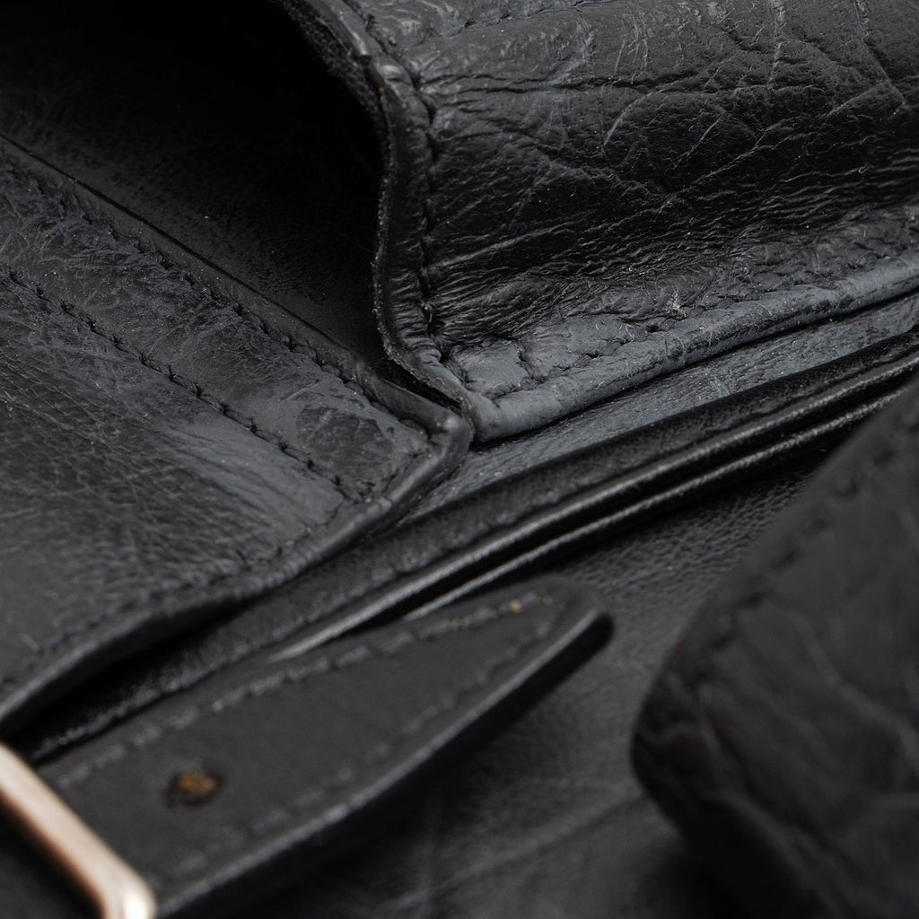 Saint Laurent Croc Embossed Lambskin Festival Backpack (SHF-8lf36x)