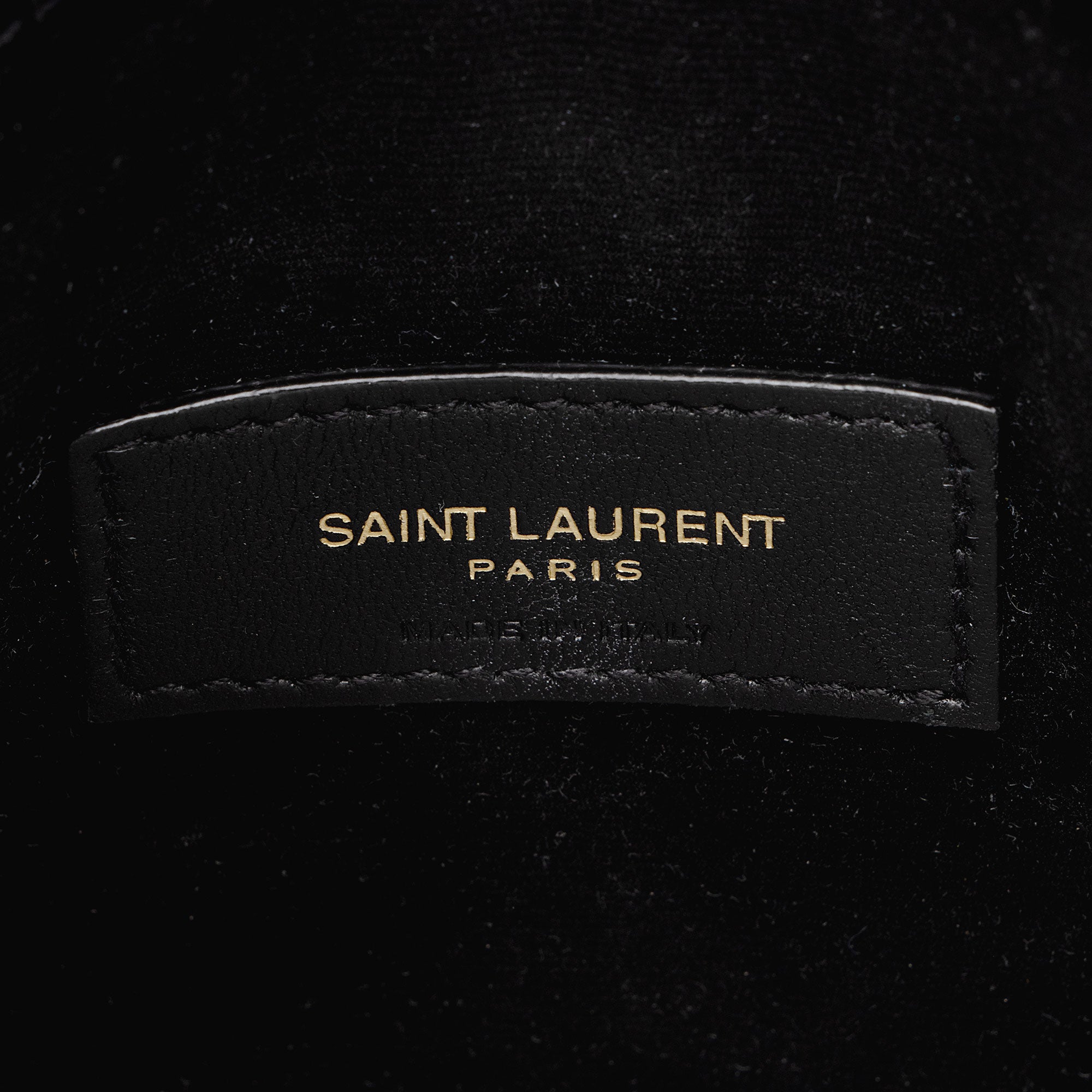 Saint Laurent Croc Embossed Leather Monogram Baby Uptown Clutch (SHF-ZduBsW)