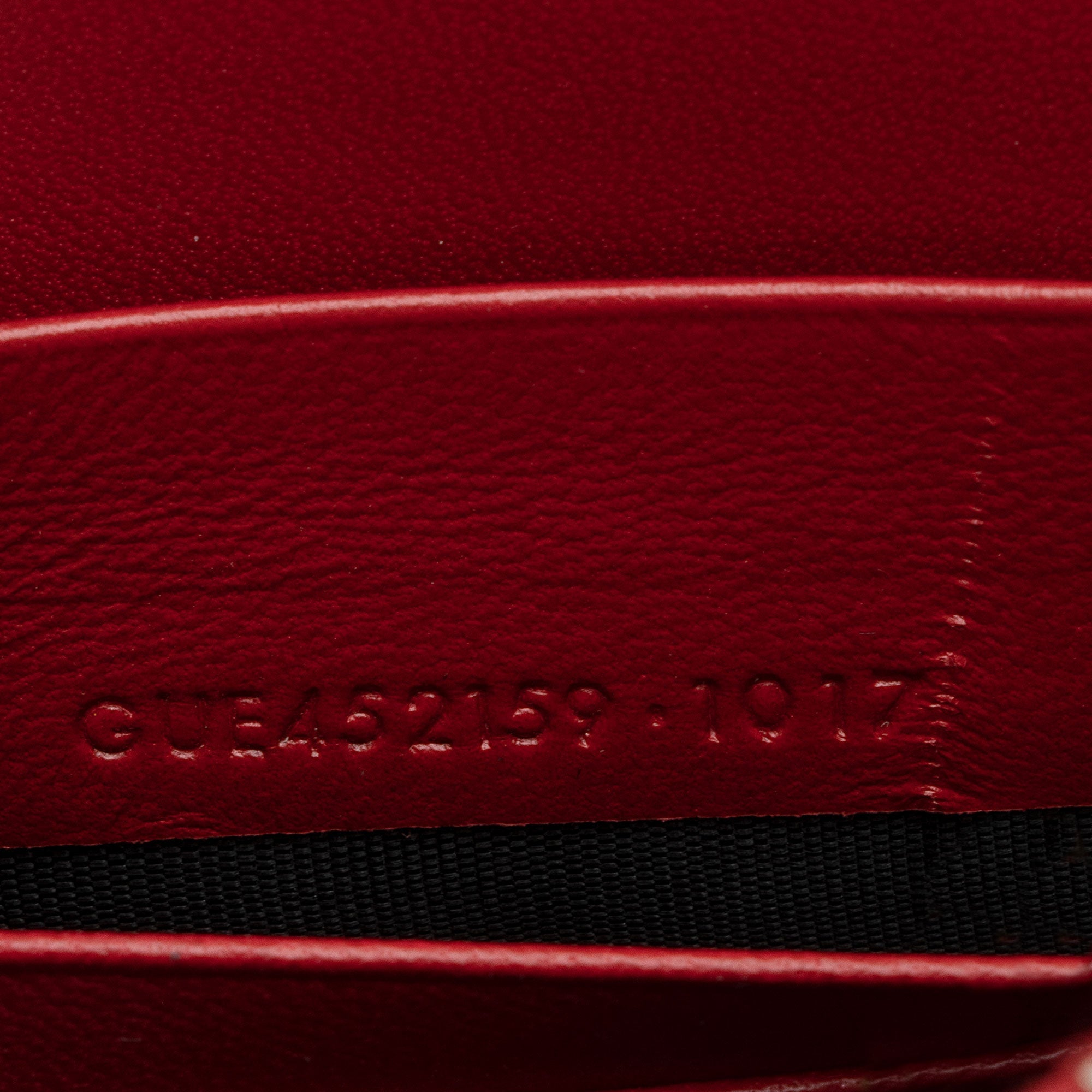 Saint Laurent Croc Embossed Leather Monogram Kate Tassel Chain Wallet (SHF-AKAj5y)
