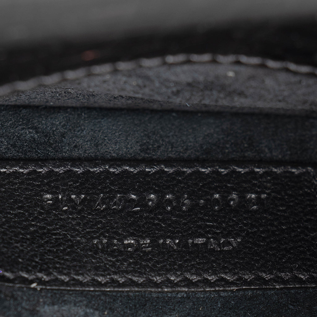 Saint Laurent Croc Embossed Leather Monogram Sunset Medium Shoulder Bag (SHF-LCdXkt)