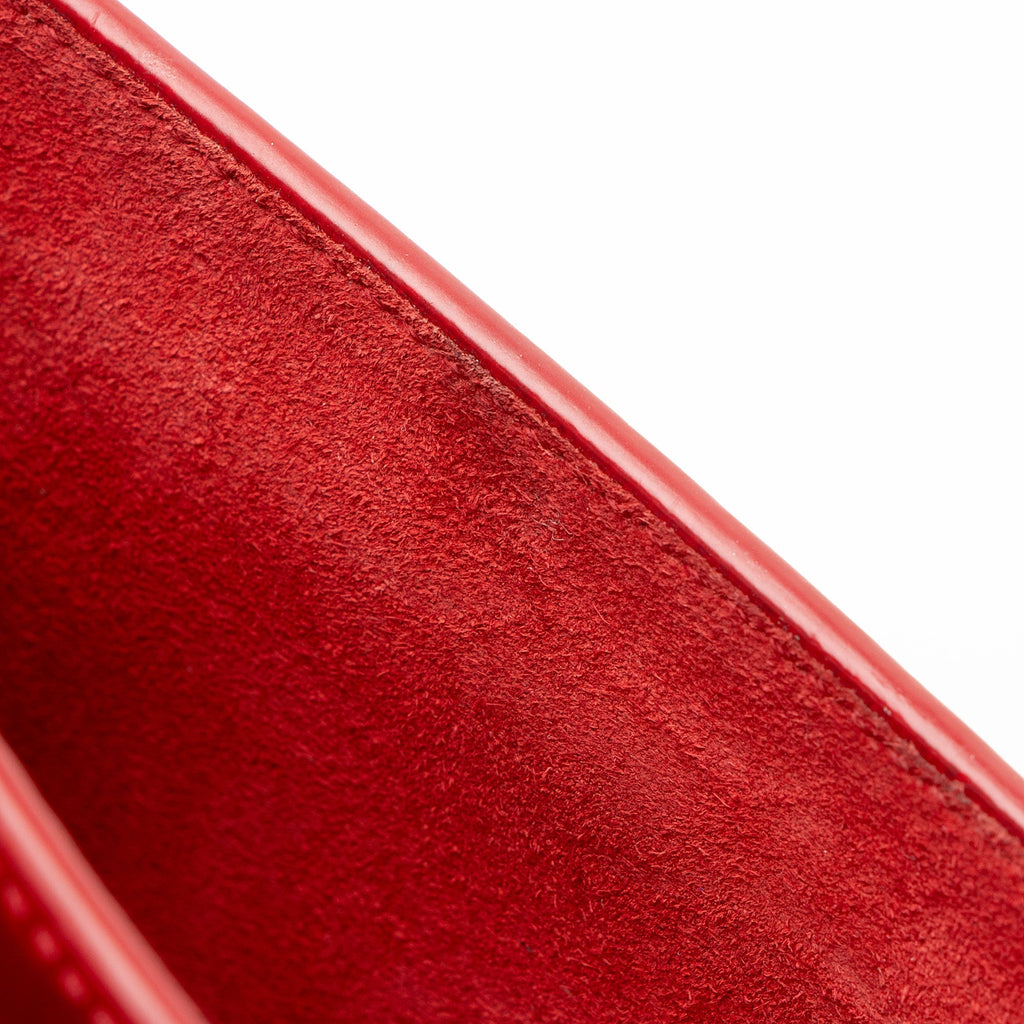 Saint Laurent Croc Embossed Leather Monogram Sunset Medium Shoulder Bag (SHF-jVwFV7)