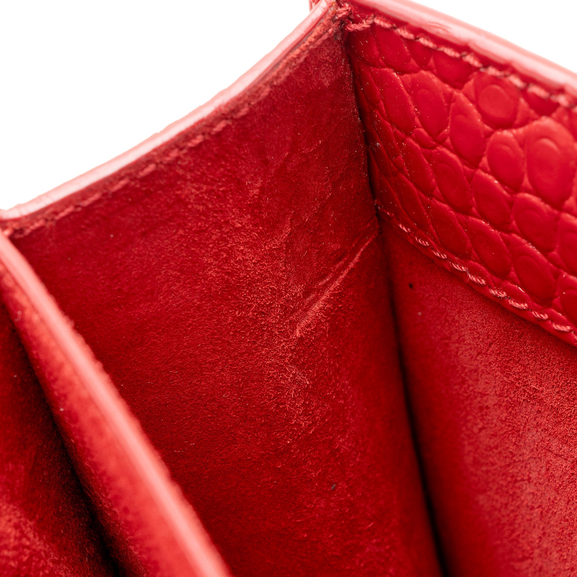 Saint Laurent Croc Embossed Leather Monogram Sunset Medium Shoulder Bag (SHF-jVwFV7)