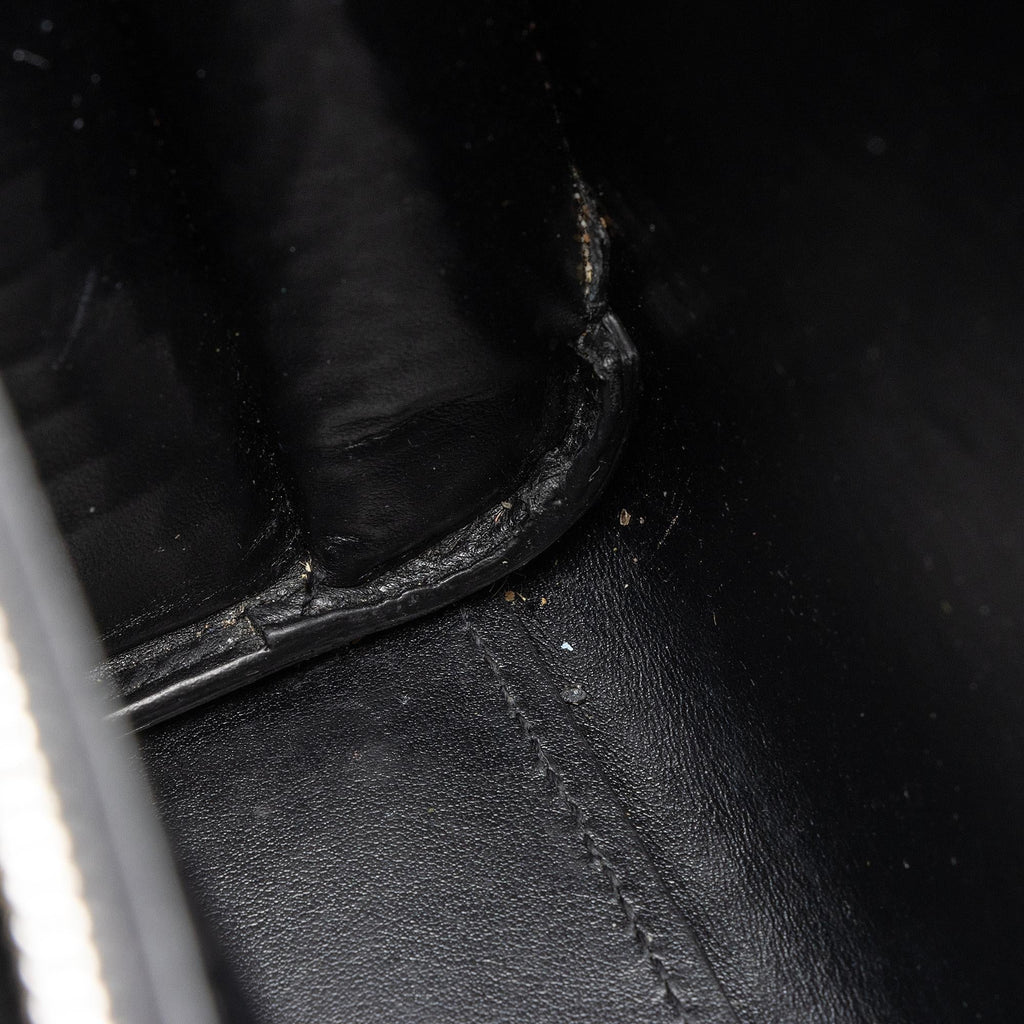 Saint Laurent Croc Embossed Leather Sac De Jour Small Tote (SHF-Cqj90b)