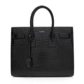Saint Laurent Croc Embossed Leather Sac De Jour Small Tote (SHF-Cqj90b)