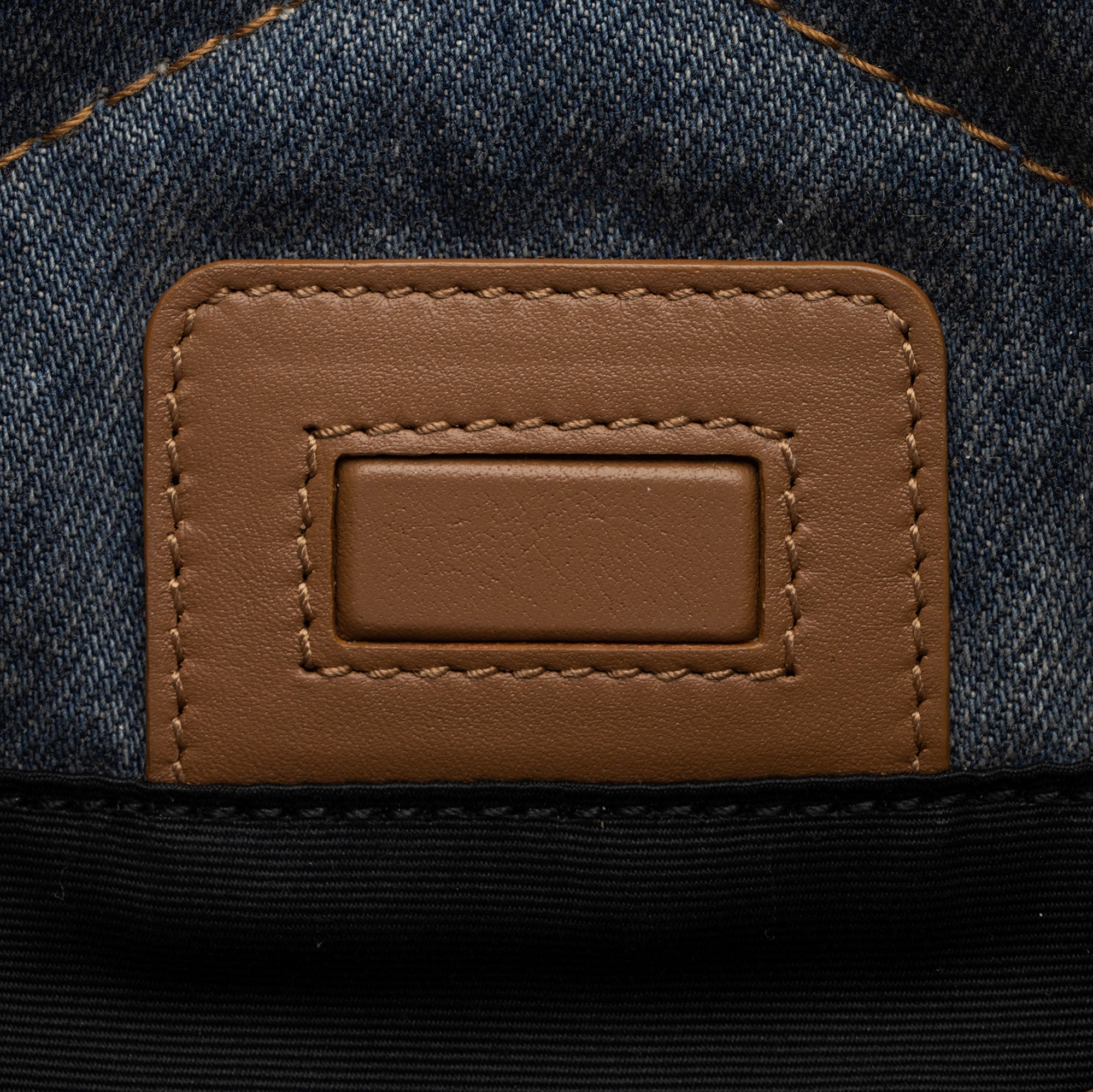 Saint Laurent Denim Suede Monogram Niki Medium Shoulder Bag (SHF-fpTQXb)