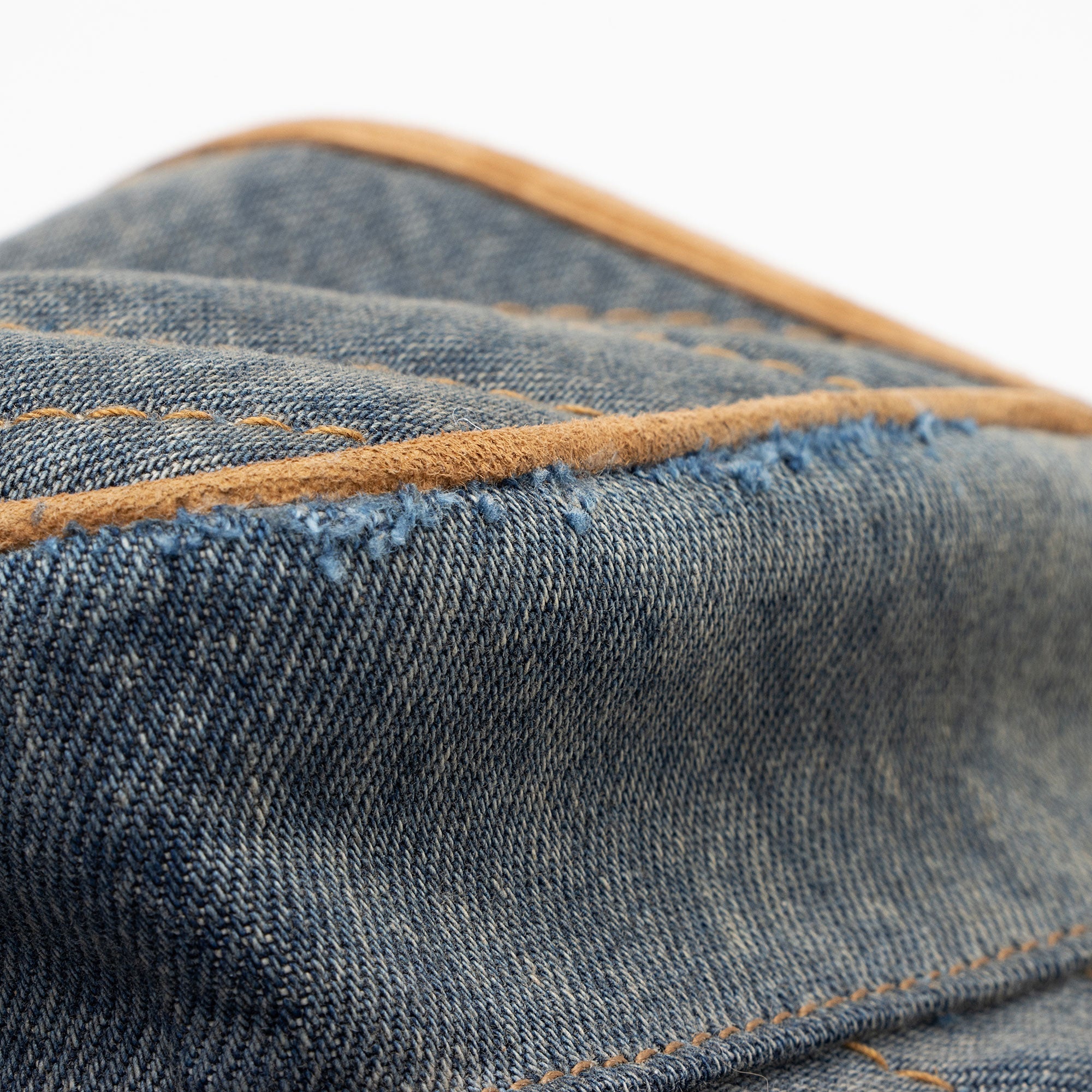 Saint Laurent Denim Suede Monogram Niki Medium Shoulder Bag (SHF-fpTQXb)