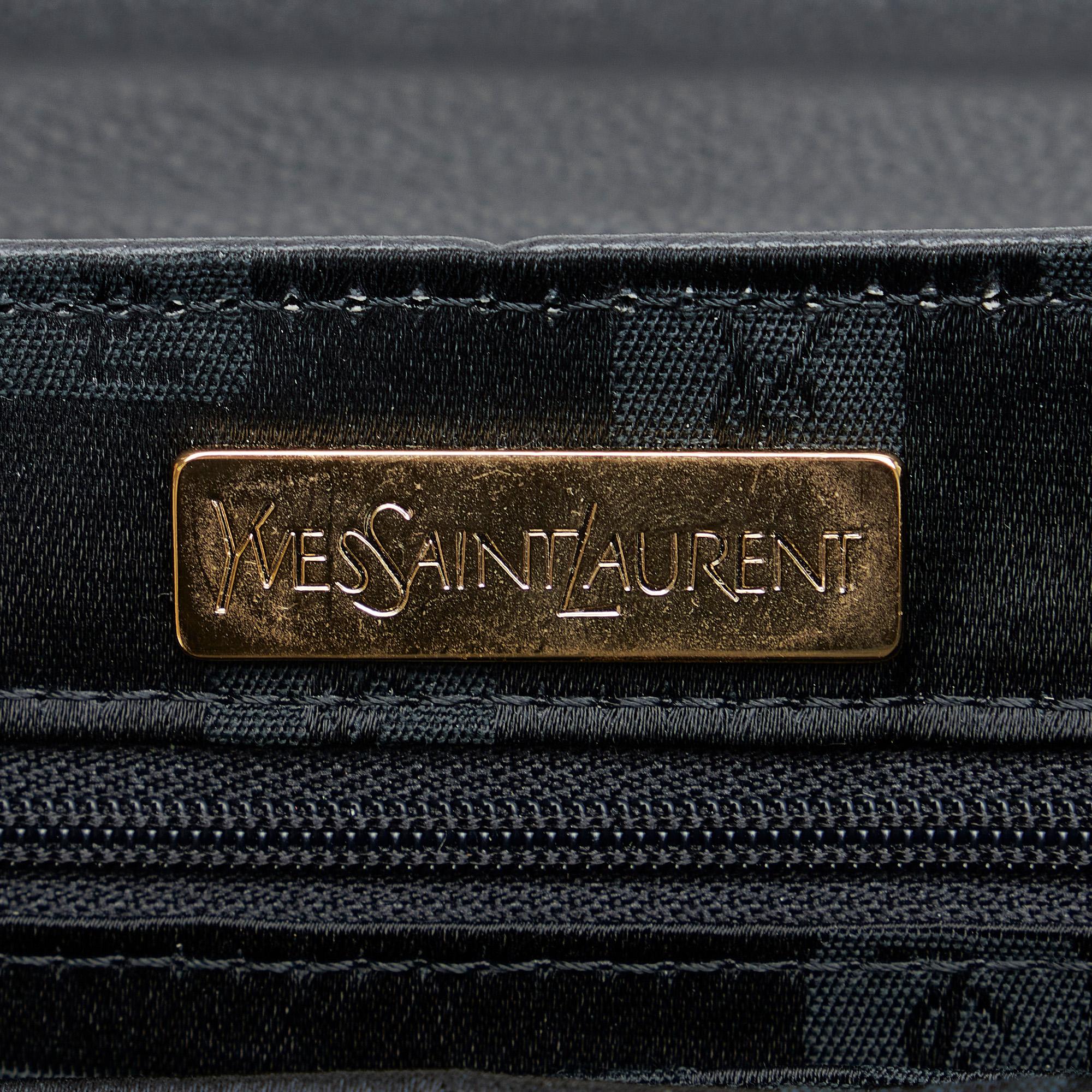Saint Laurent Diamond Cut Leather Satchel (SHG-0dQrEq)