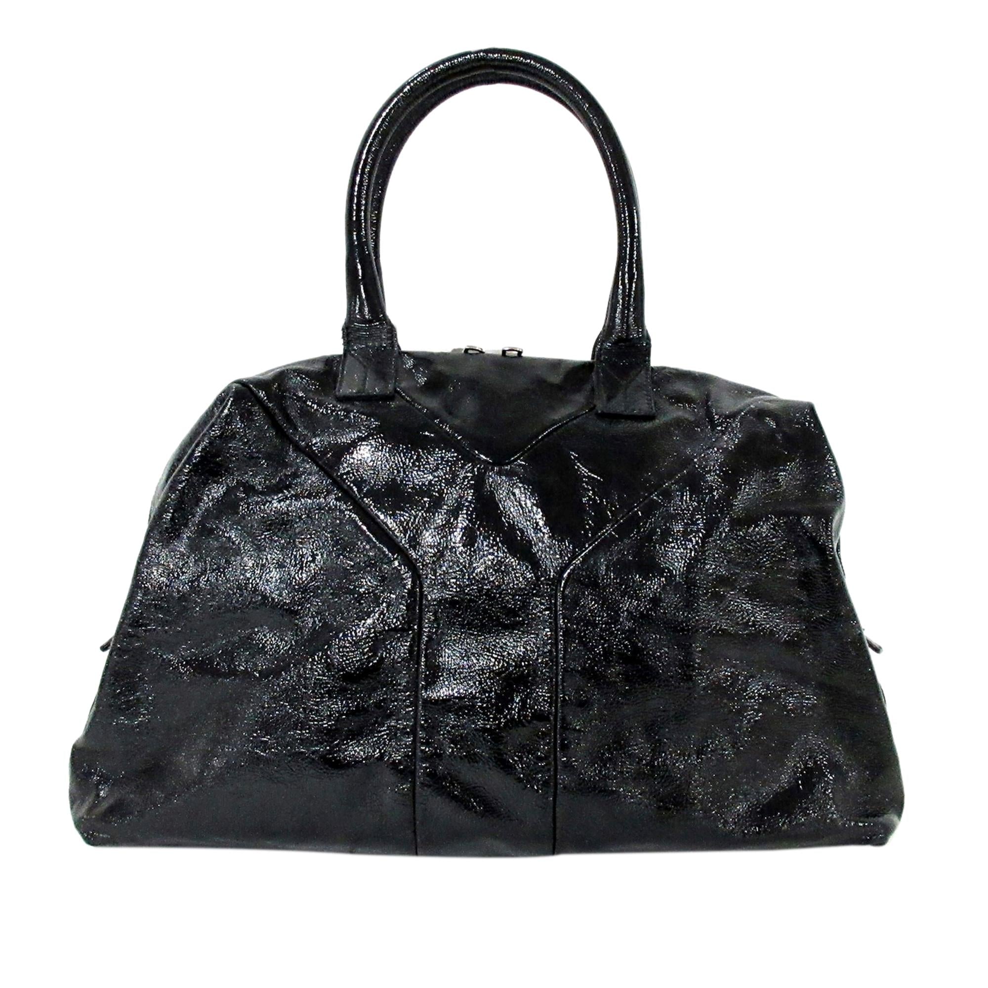 Saint Laurent Easy Y Patent Leather Tote Bag (SHG-eHWUqS)