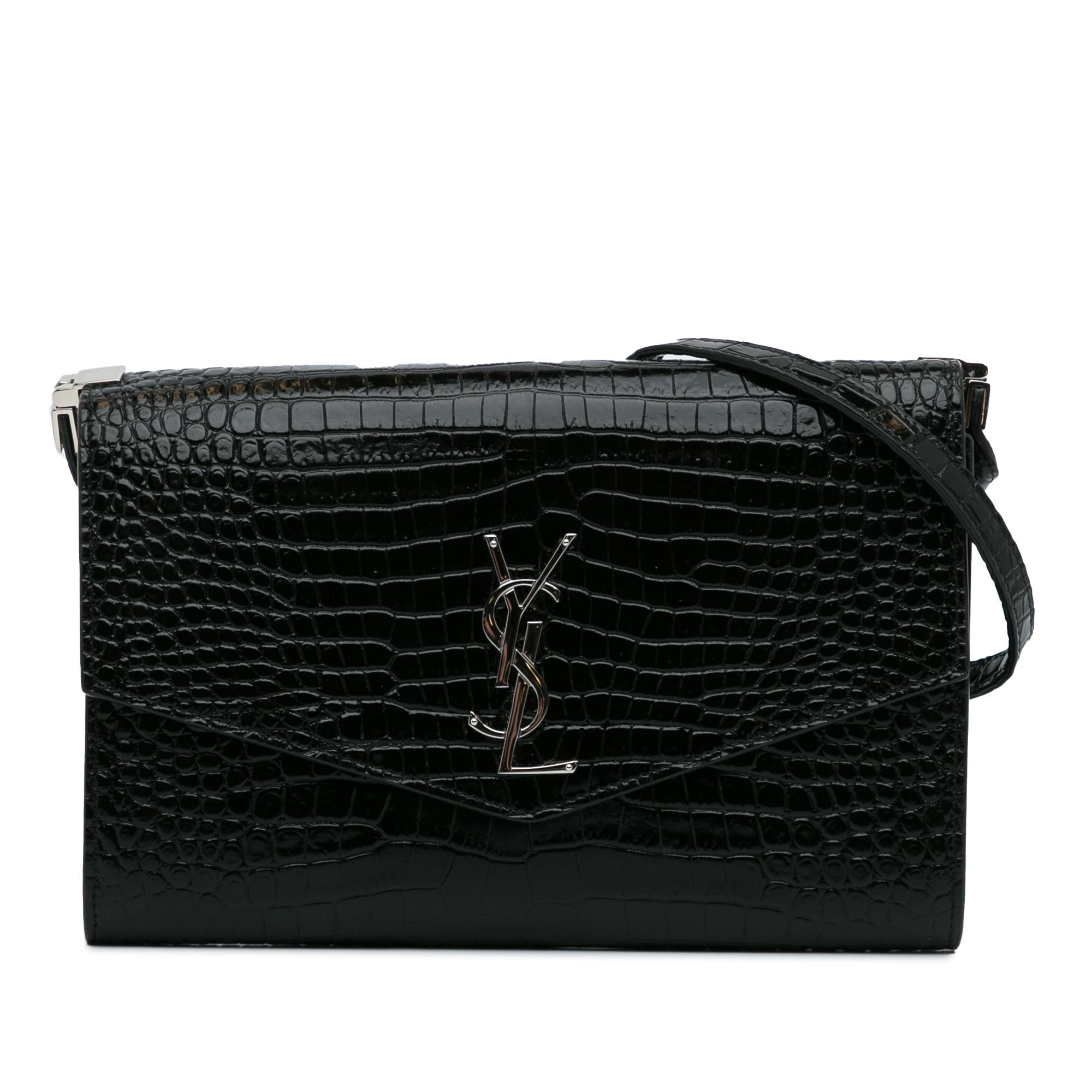 Saint Laurent Embossed Uptown Crossbody Bag (SHG-NoRFgd)