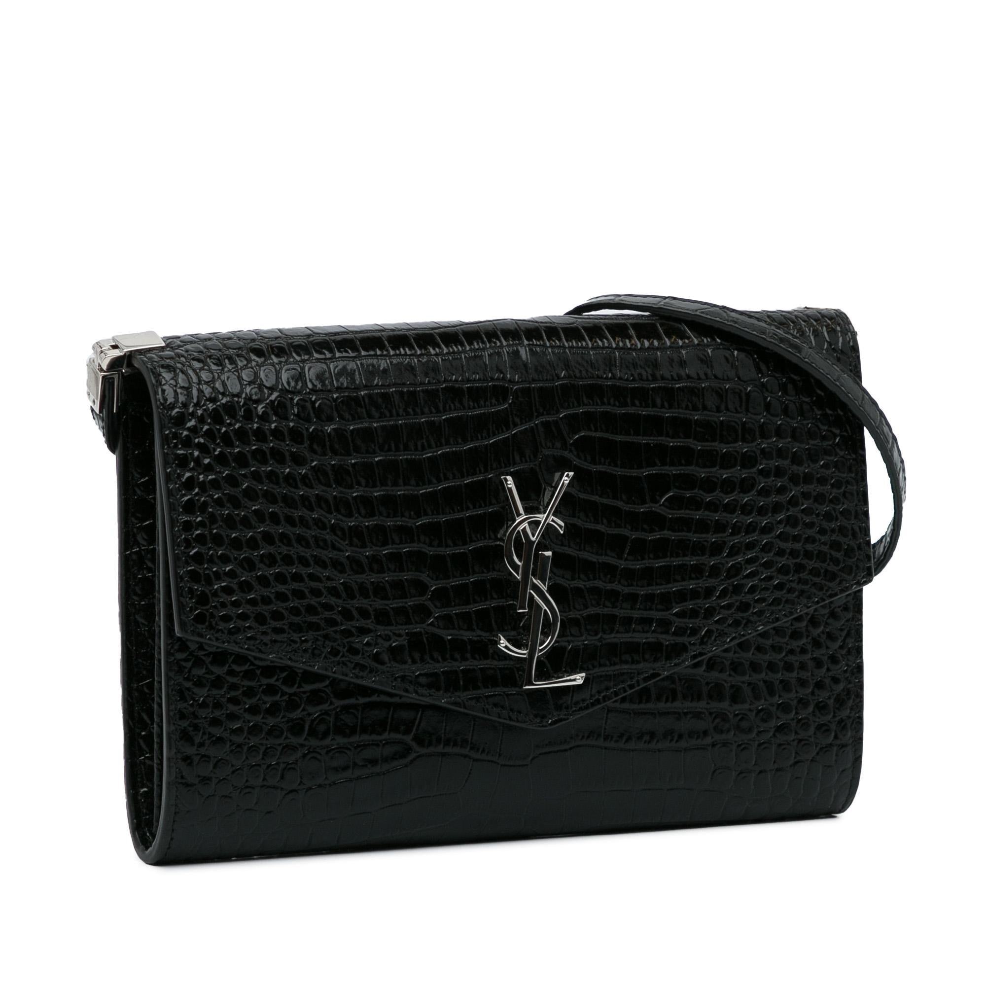 Saint Laurent Embossed Uptown Crossbody Bag (SHG-NoRFgd)