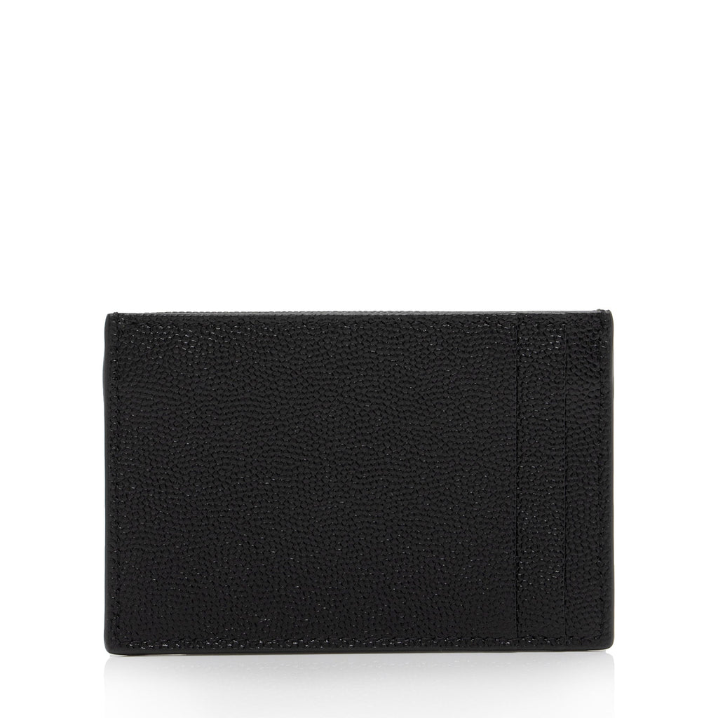 Saint Laurent Grain De Poudre Embossed Leather Uptown Card Case (SHF-cCTA04)