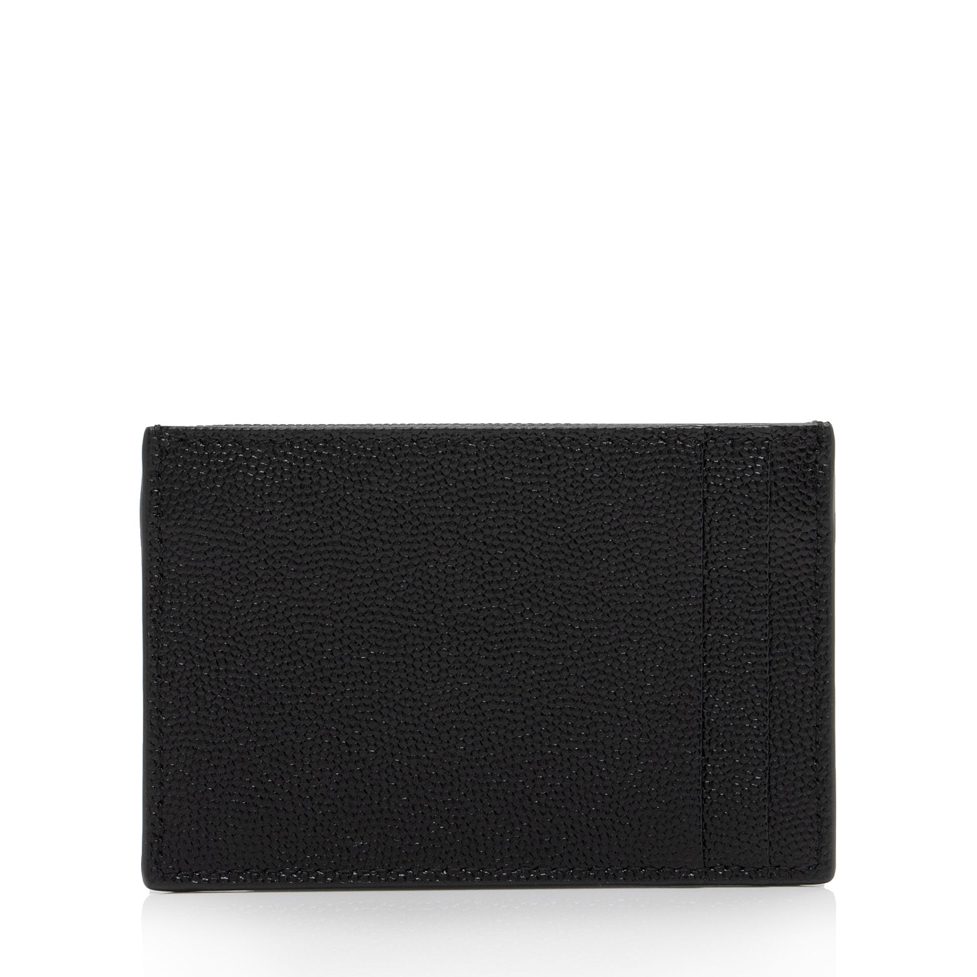 Saint Laurent Grain De Poudre Embossed Leather Uptown Card Case (SHF-cCTA04)