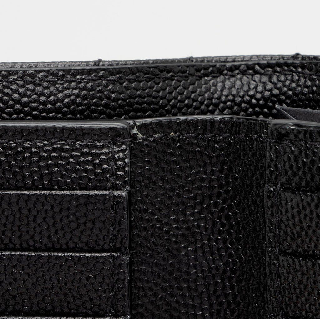 Saint Laurent Grain de Podure Zipped Monogram Wallet (SHF-we8vHe)