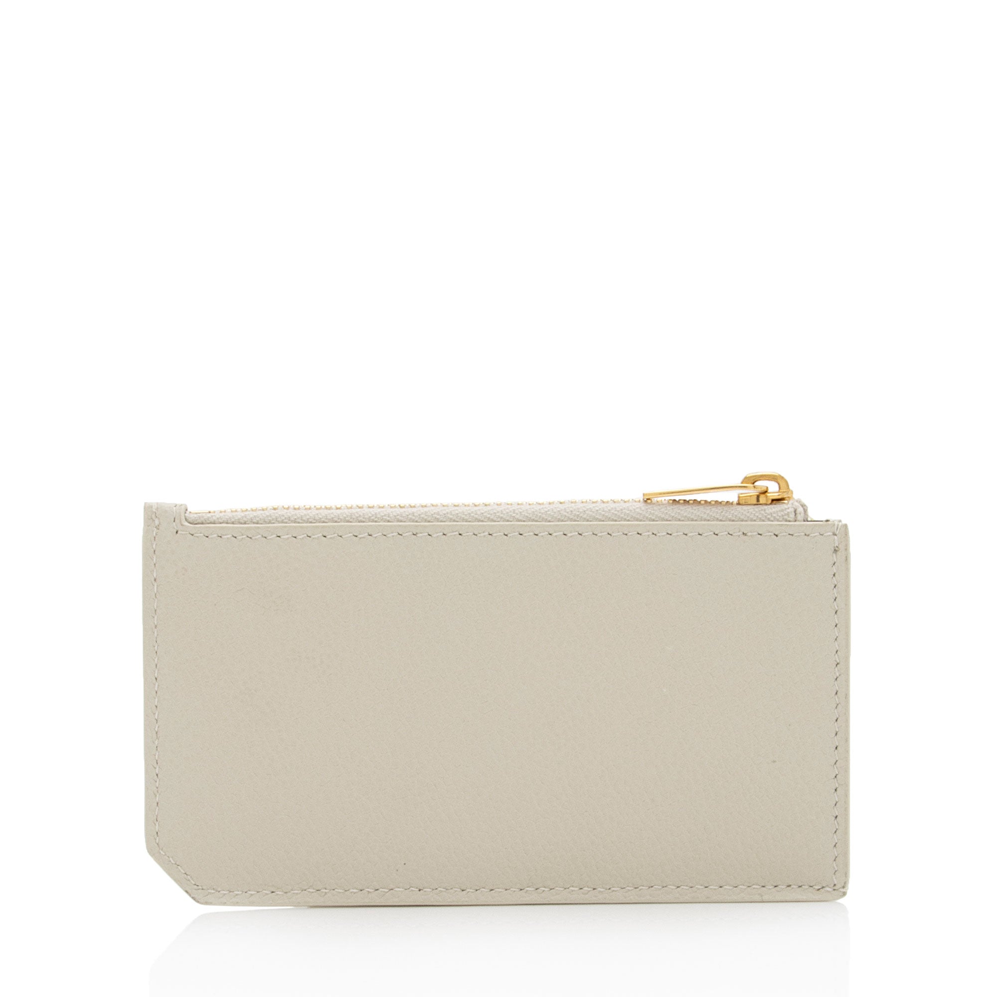 Saint Laurent Grain de Poudre Fragments Zipper Card Case (SHF-CE2v77)