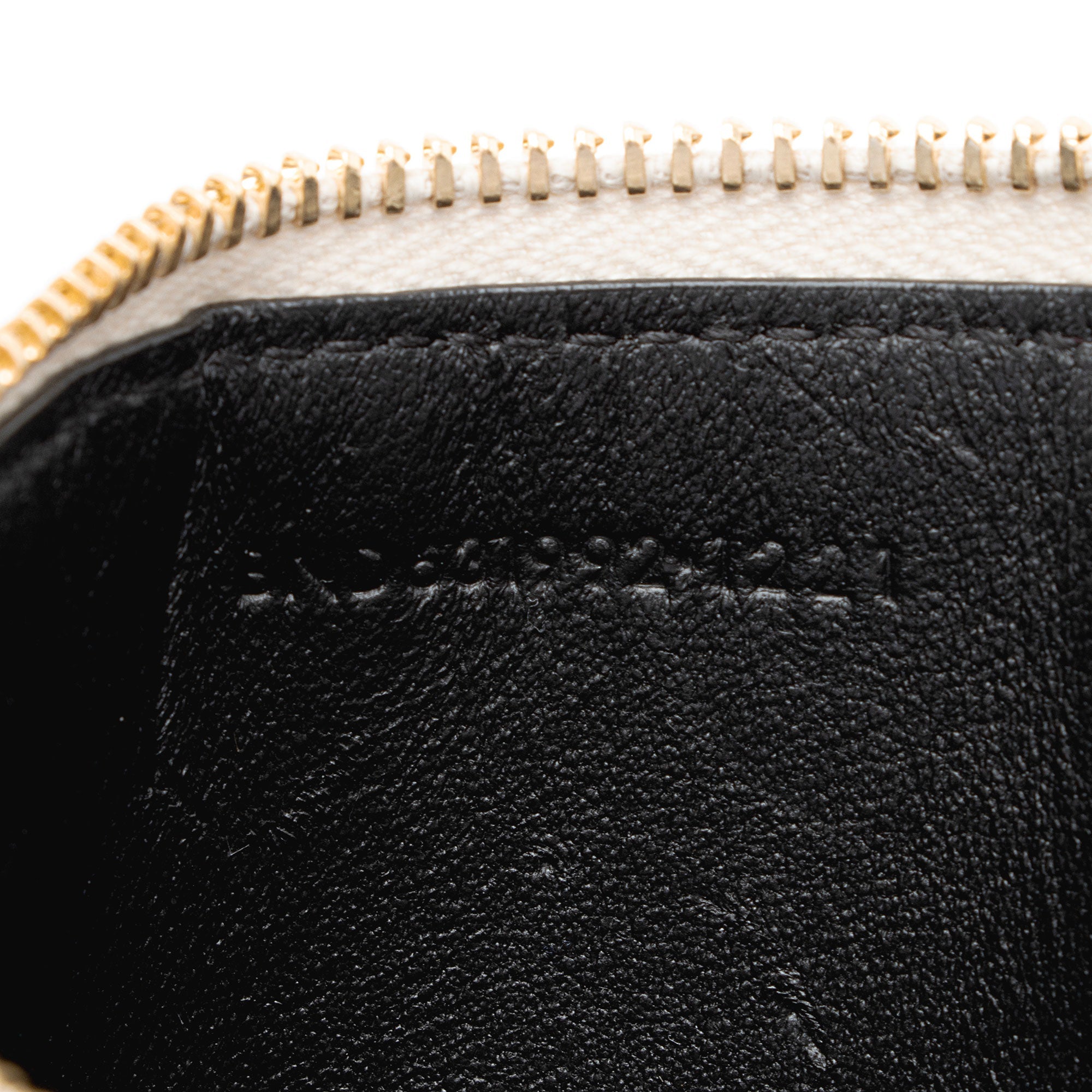 Saint Laurent Grain de Poudre Fragments Zipper Card Case (SHF-CE2v77)