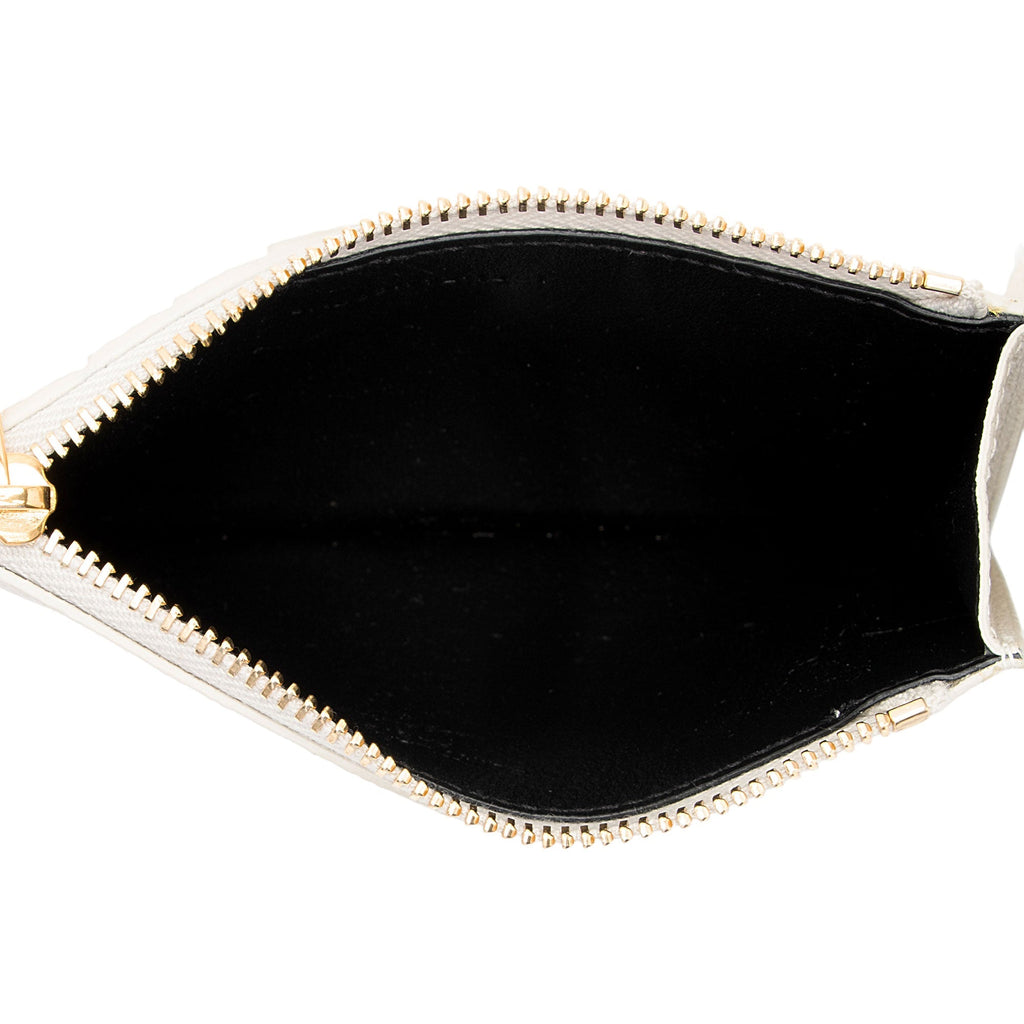 Saint Laurent Grain de Poudre Fragments Zipper Card Case (SHF-CE2v77)