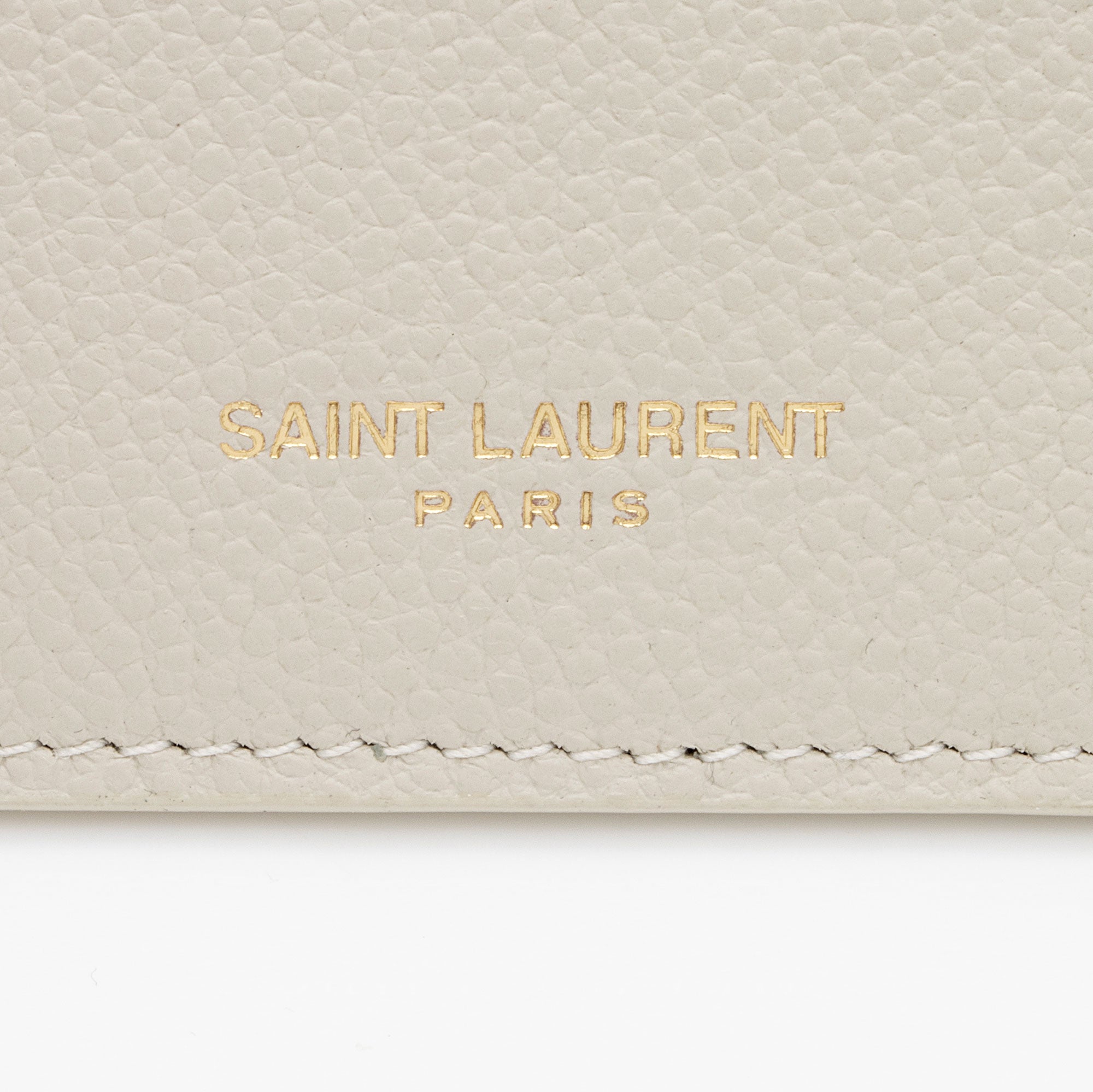 Saint Laurent Grain de Poudre Fragments Zipper Card Case (SHF-CE2v77)