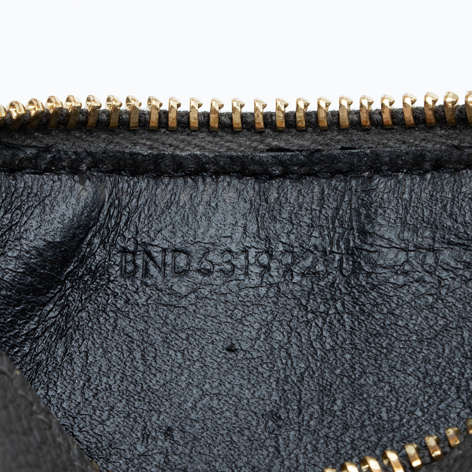 Saint Laurent Grain de Poudre Fragments Zipper Card Case (SHF-guNOD1)