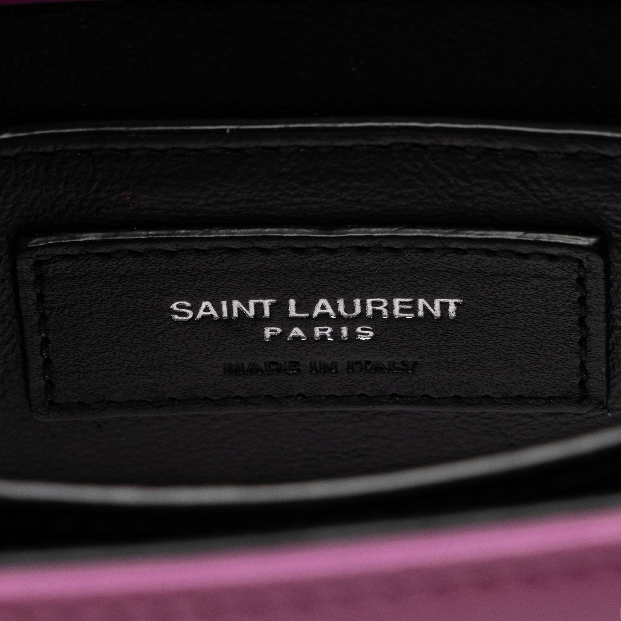 Saint Laurent Grain de Poudre Monogram Cassandra Mini Top Handle Bag - FINAL SALE (SHF-Vxl0wA)