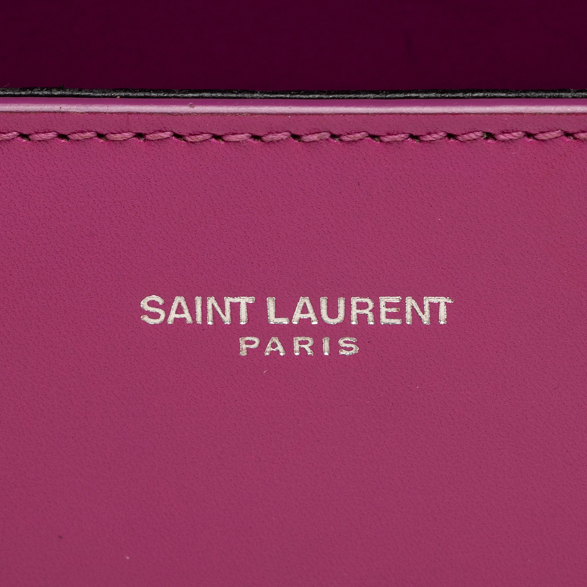 Saint Laurent Grain de Poudre Monogram Cassandra Mini Top Handle Bag - FINAL SALE (SHF-Vxl0wA)