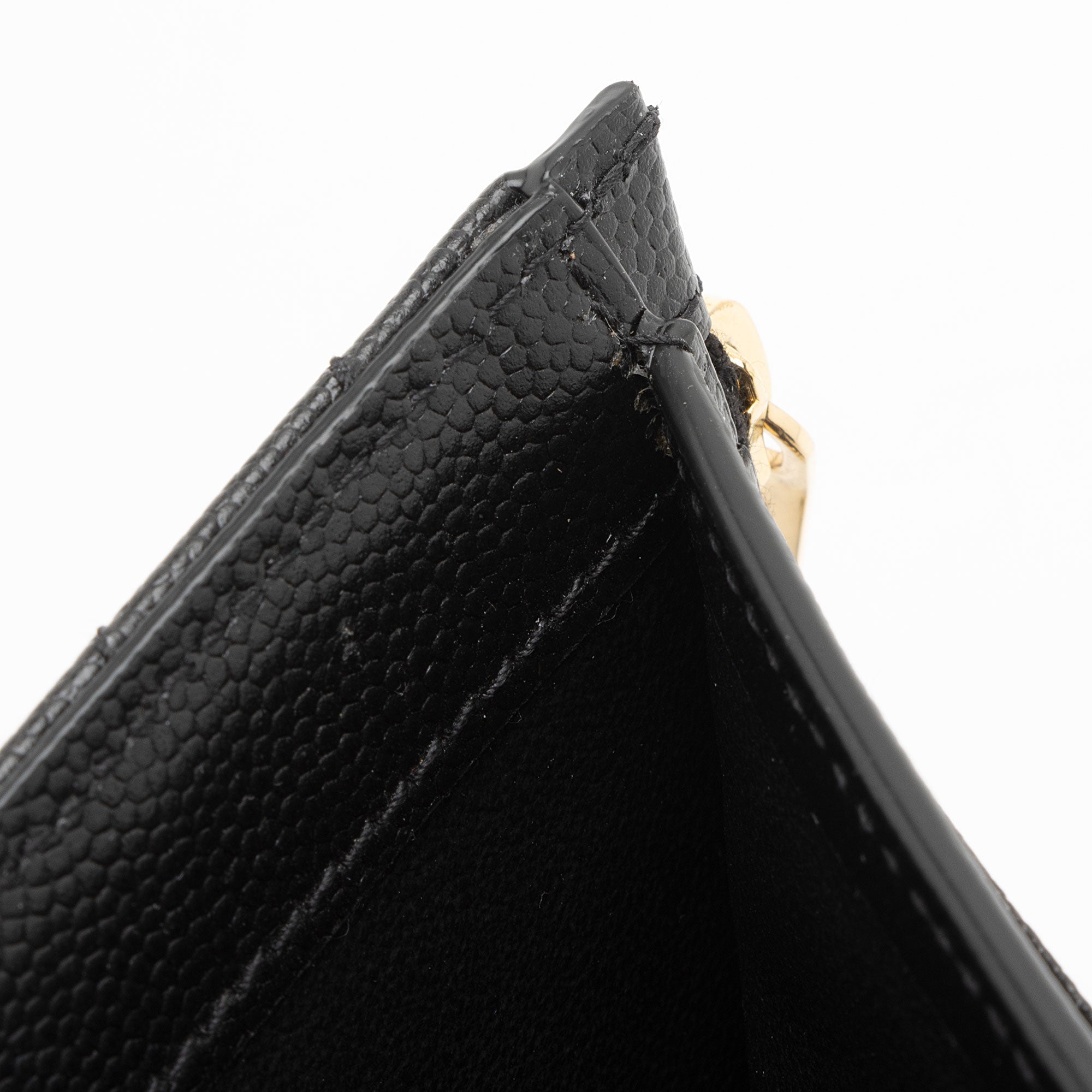Saint Laurent Grain de Poudre Monogram Cassandre Fragments Bi-Fold Wallet (SHF-pjyvyg)