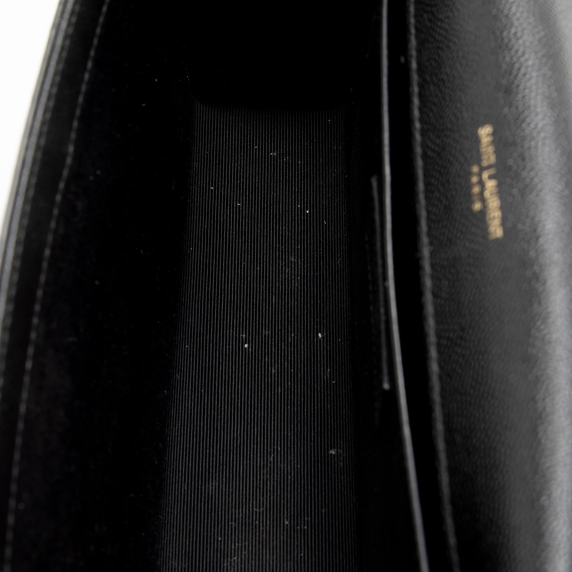 Saint Laurent Grain de Poudre Monogram Kate Chain Medium Shoulder Bag (SHF-xw0vdE)