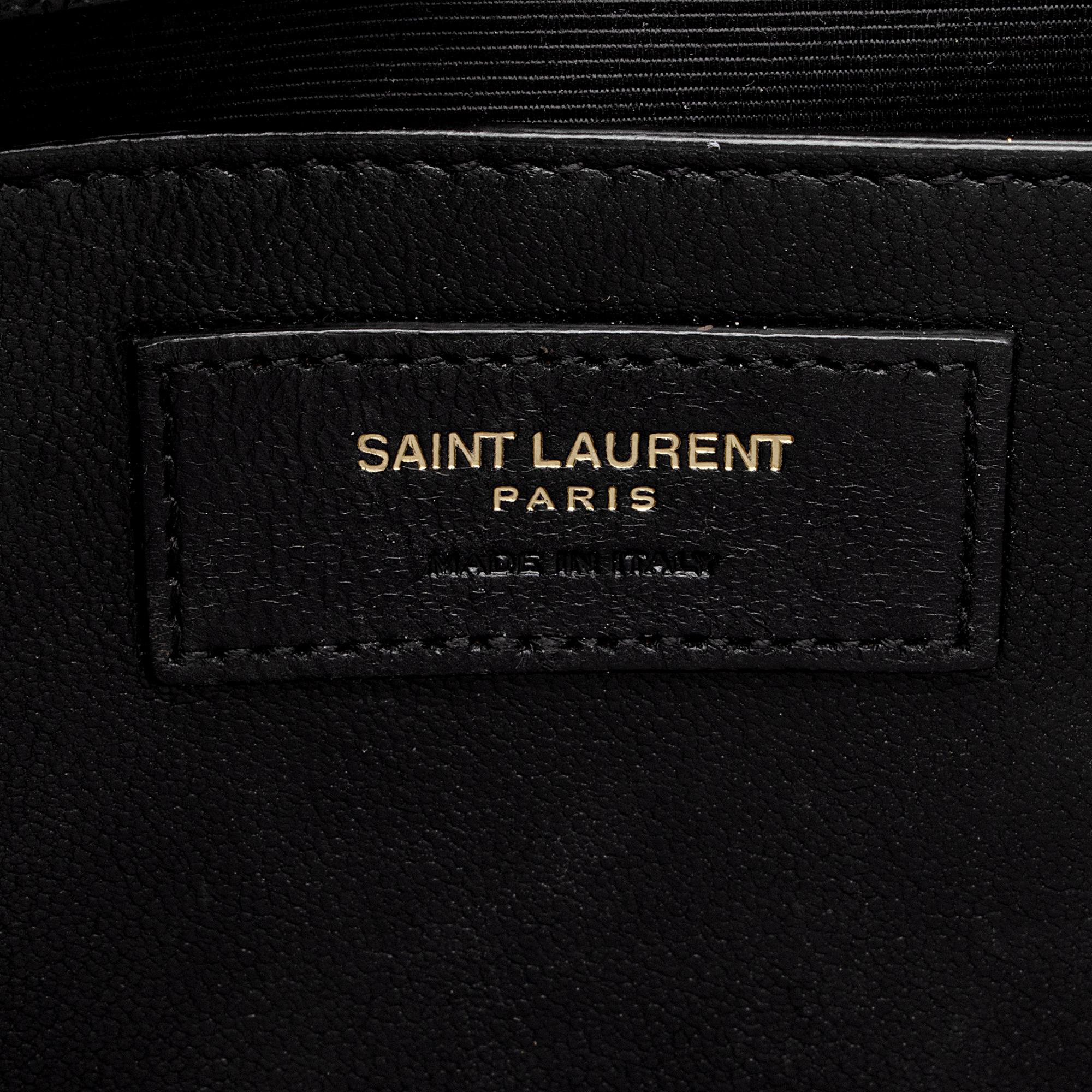 Saint Laurent Grain de Poudre Monogram Kate Chain Medium Shoulder Bag (SHF-xw0vdE)