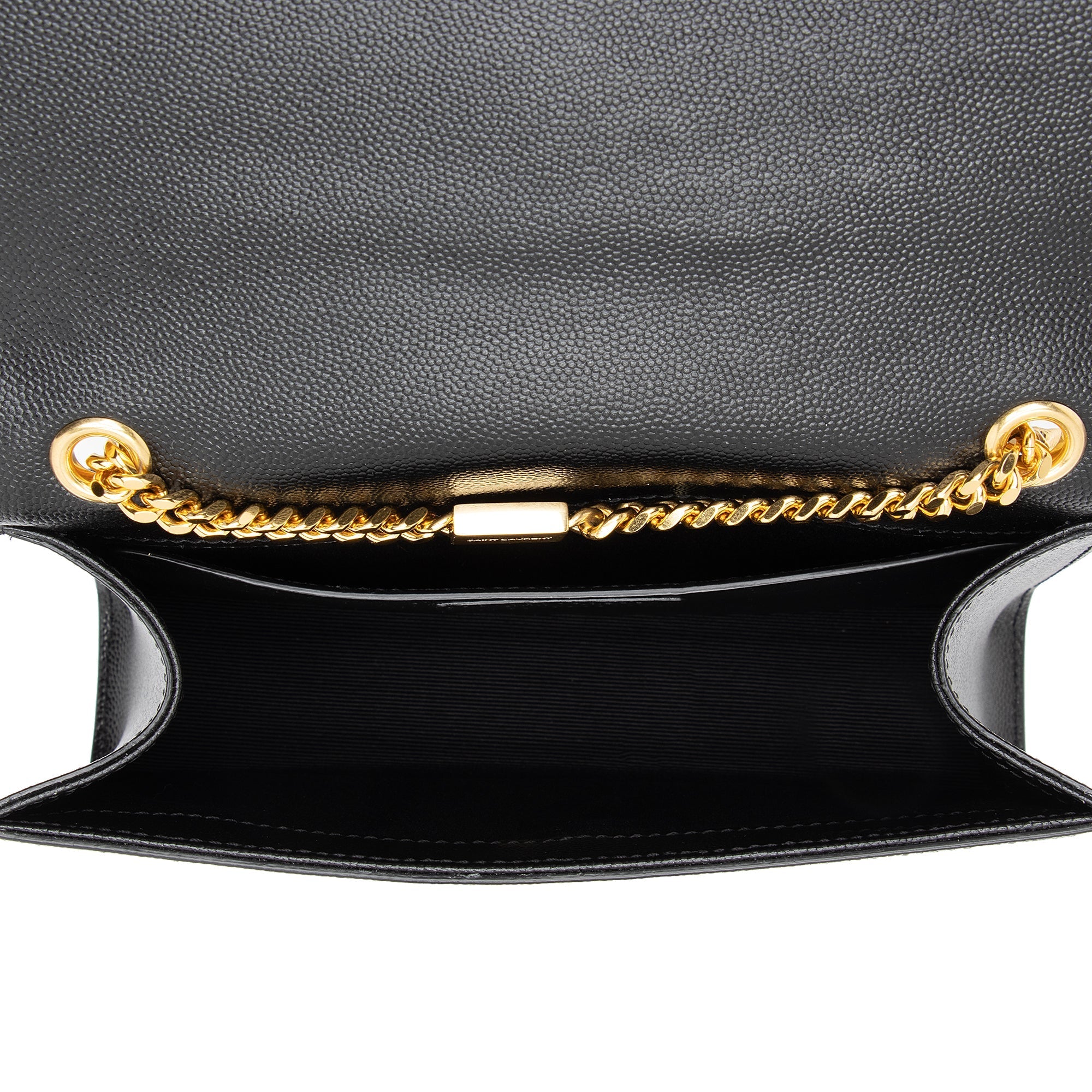 Saint Laurent Grain de Poudre Monogram Kate Chain Small Shoulder Bag (SHF-fpBhFG)