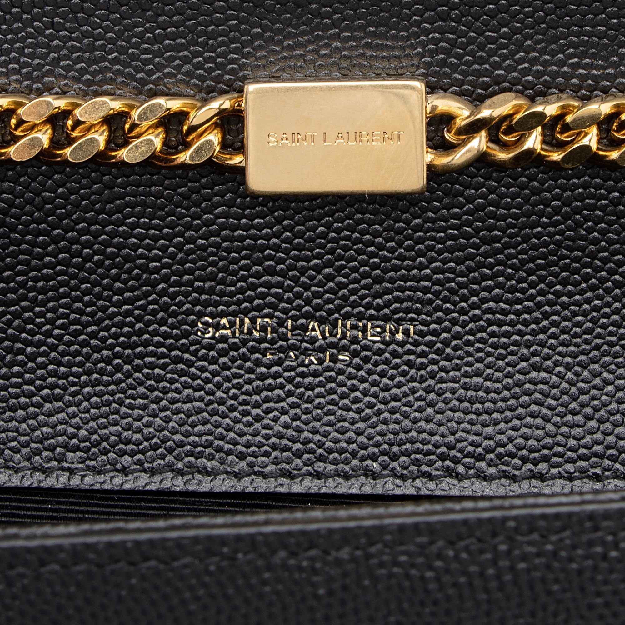 Saint Laurent Grain de Poudre Monogram Kate Chain Small Shoulder Bag (SHF-fpBhFG)