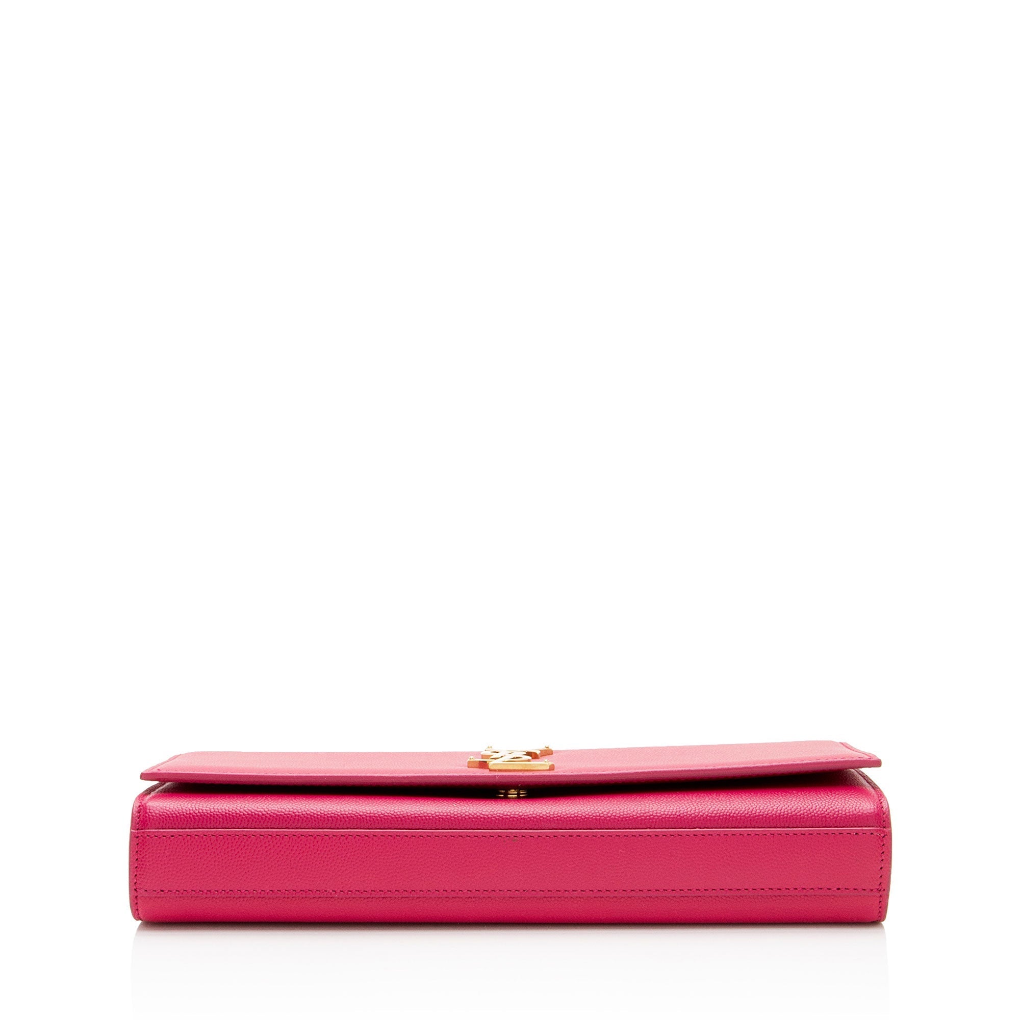 Saint Laurent Grain de Poudre Monogram Kate Clutch (SHF-8lVtTP)