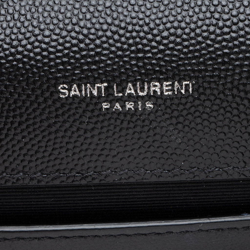 Saint Laurent Grain de Poudre Monogram Kate Medium Shoulder Bag (SHF-uJEVt3)