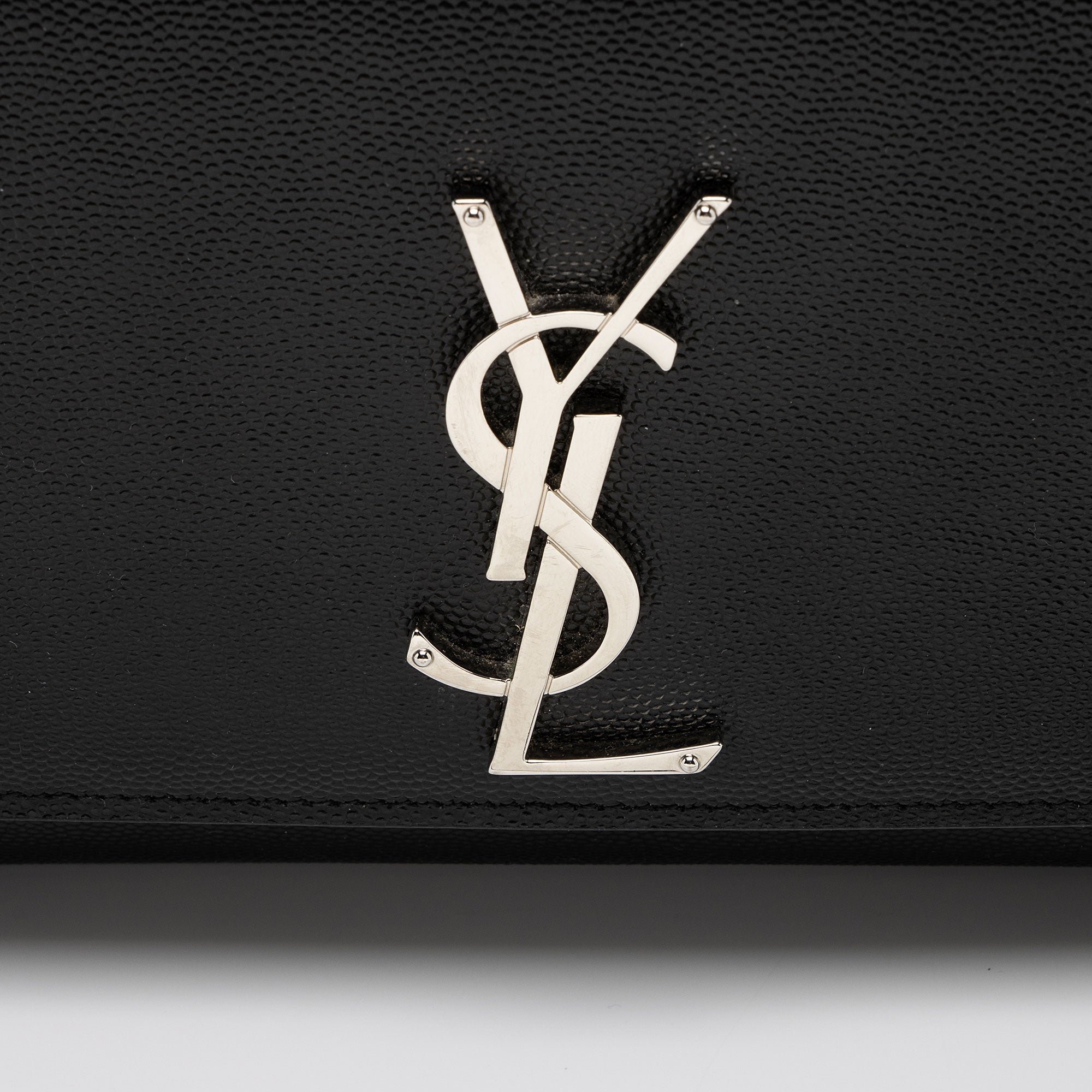 Saint Laurent Grain de Poudre Monogram Kate Medium Shoulder Bag (SHF-EiaKZL)