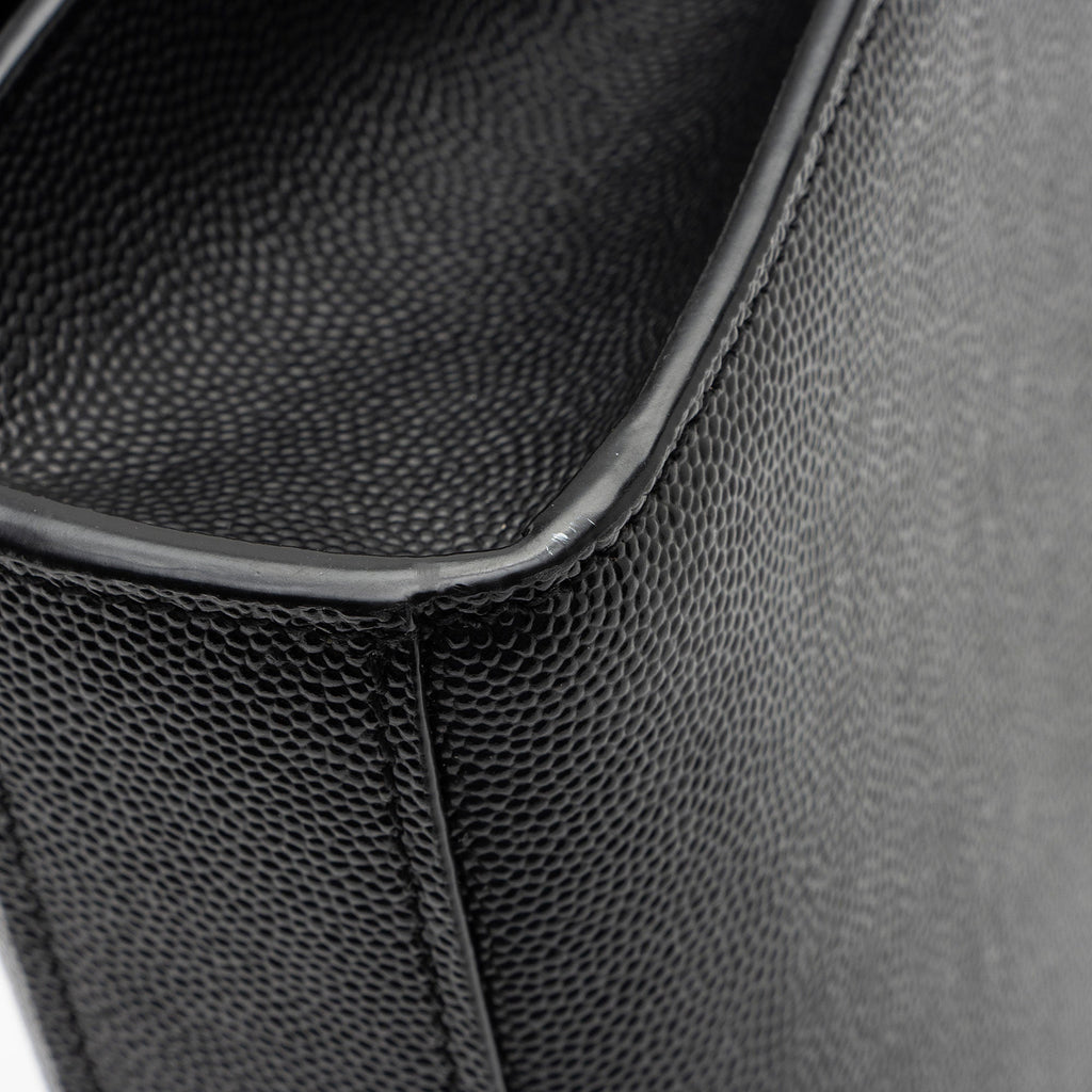 Saint Laurent Grain de Poudre Monogram Kate Medium Shoulder Bag (SHF-EiaKZL)