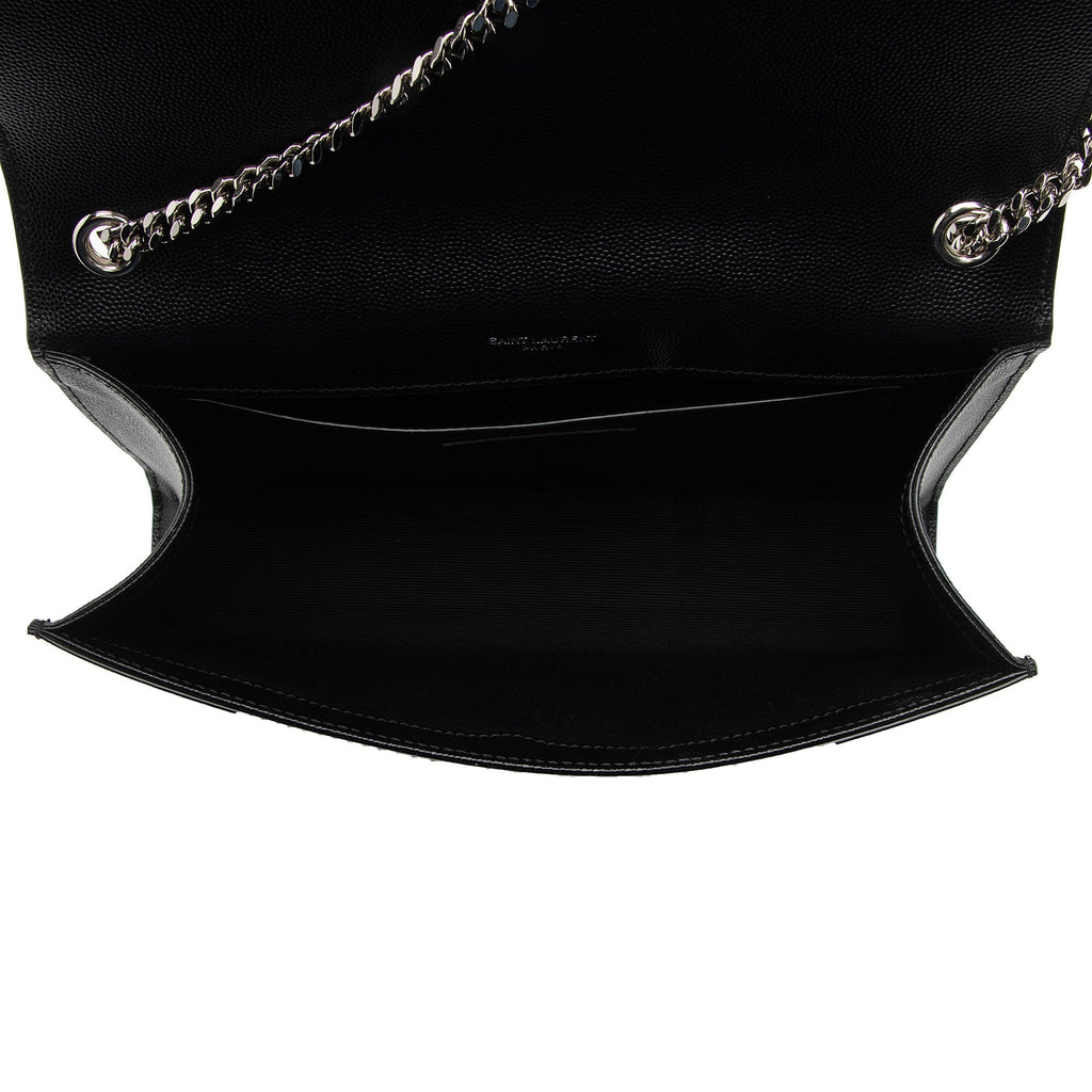 Saint Laurent Grain de Poudre Monogram Kate Medium Shoulder Bag (SHF-EiaKZL)