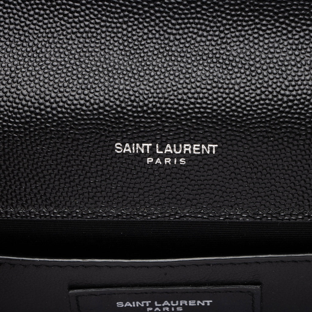 Saint Laurent Grain de Poudre Monogram Kate Medium Shoulder Bag (SHF-EiaKZL)