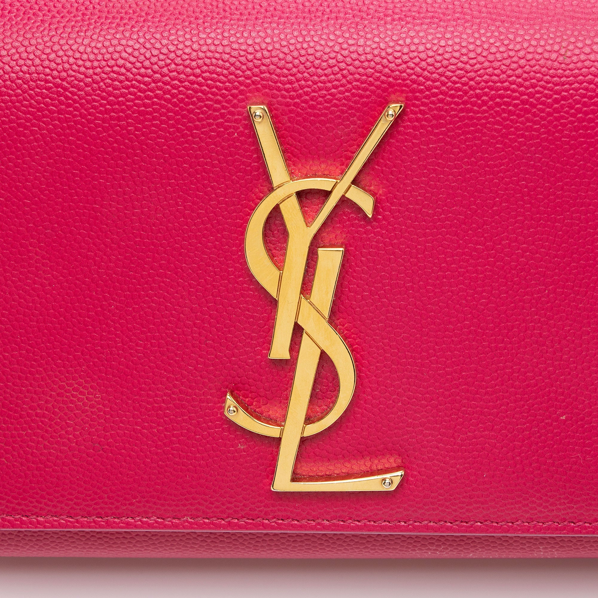 Saint Laurent Grain de Poudre Monogram Kate Small Crossbody Bag (SHF-ip71h6)