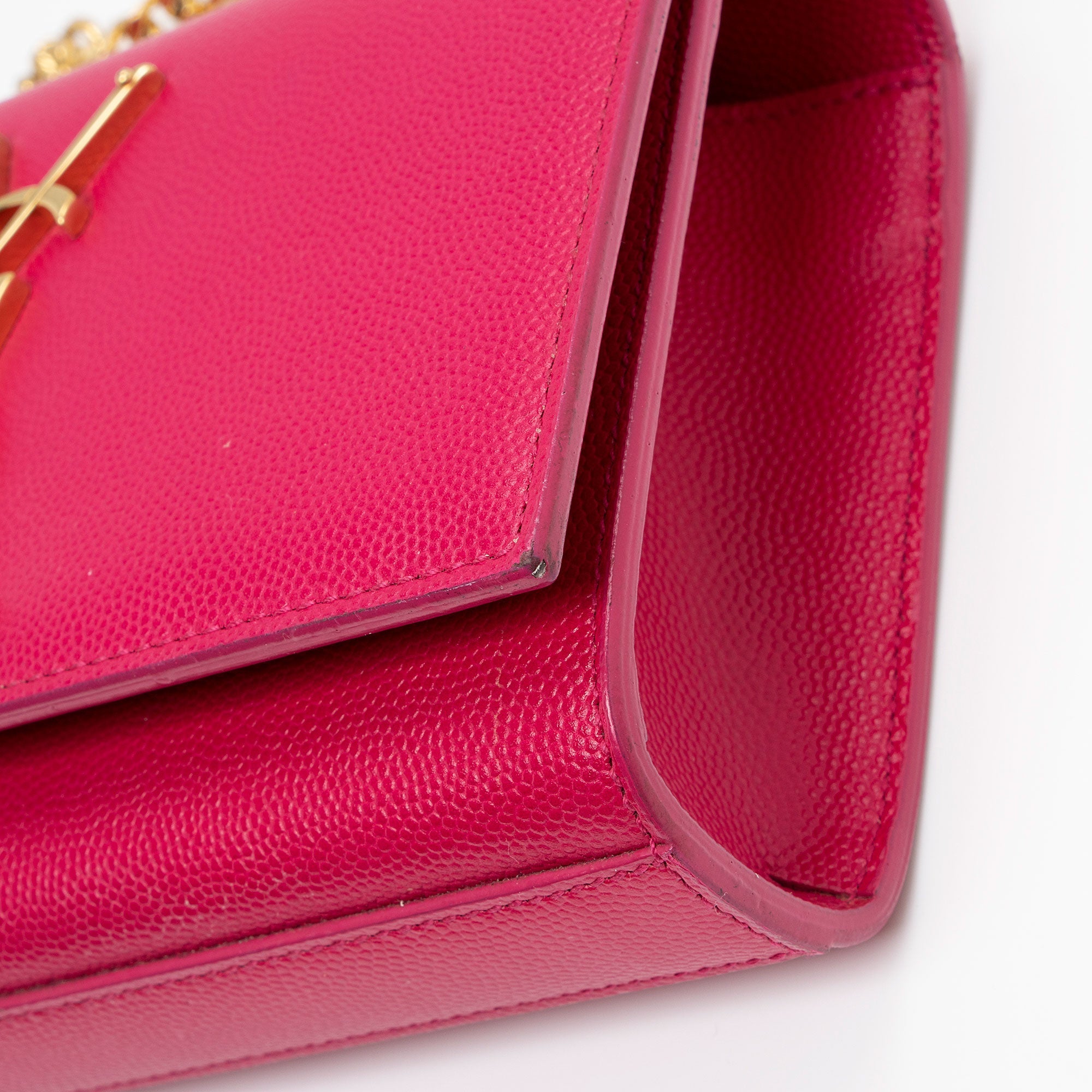 Saint Laurent Grain de Poudre Monogram Kate Small Crossbody Bag (SHF-ip71h6)
