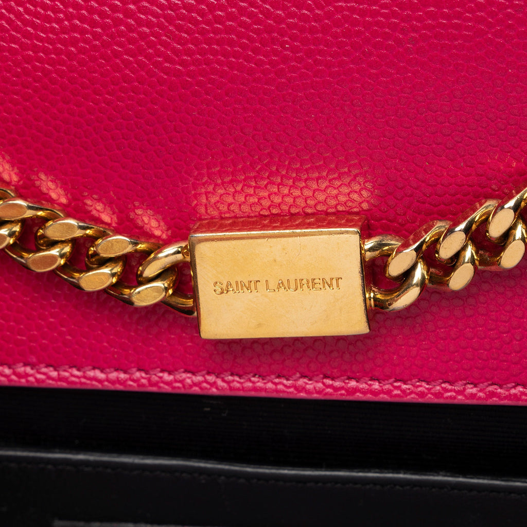 Saint Laurent Grain de Poudre Monogram Kate Small Crossbody Bag (SHF-ip71h6)