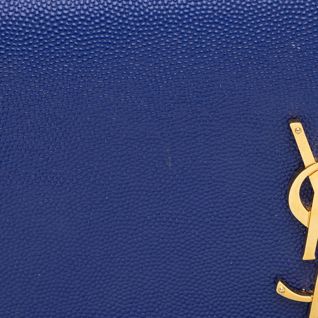 Saint Laurent Grain de Poudre Monogram Kate Tassel Chain Wallet (SHF-VTLtMN)