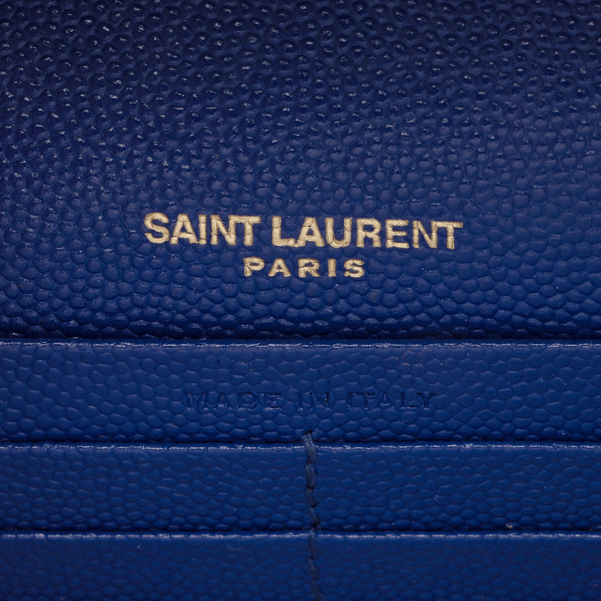 Saint Laurent Grain de Poudre Monogram Kate Tassel Chain Wallet (SHF-VTLtMN)
